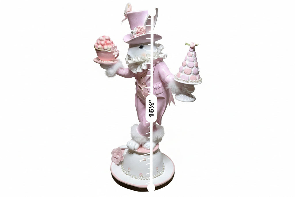 Pink Bunny with Macaron Topiary