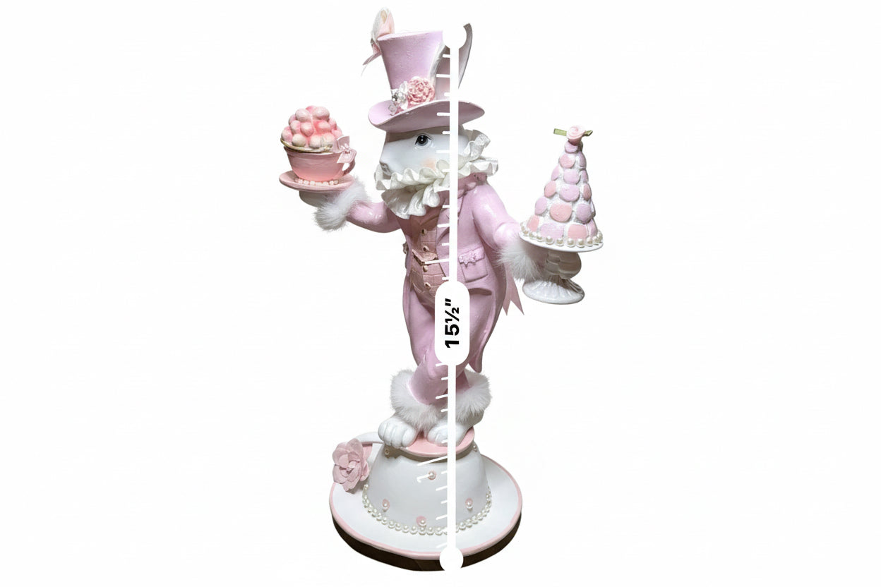 Pink Bunny with Macaron Topiary