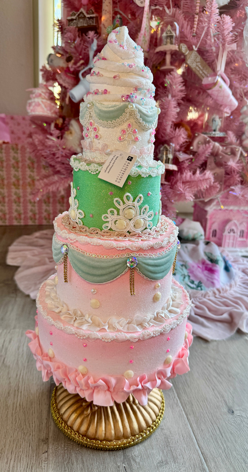 Pastel Tiered Custom Cake