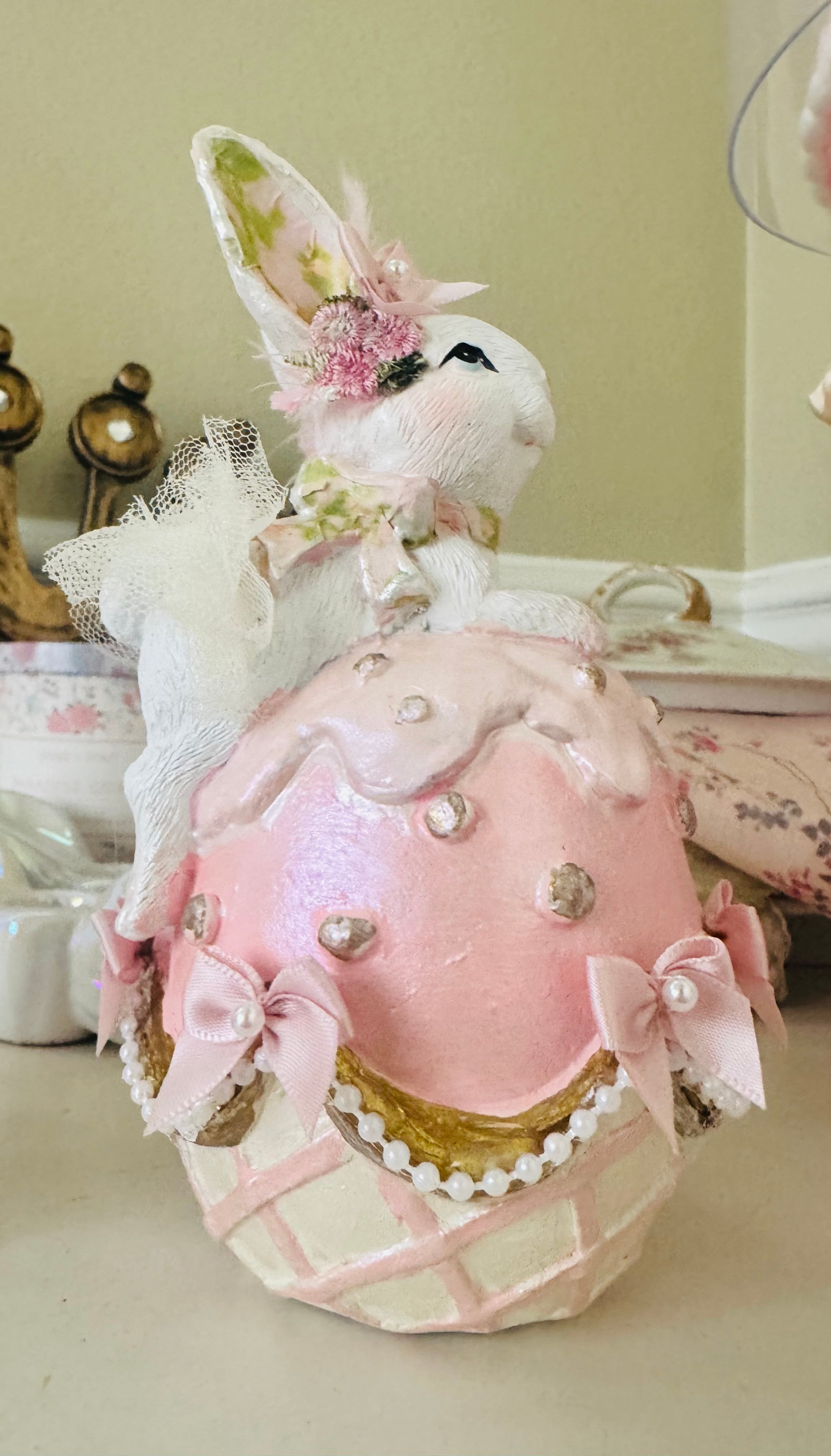 Custom Bunny on Easter egg
