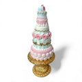 21in Marie Tiered Cake w/Macarons