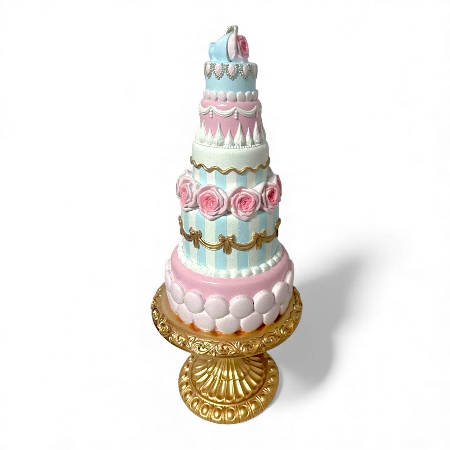21in Marie Tiered Cake w/Macarons