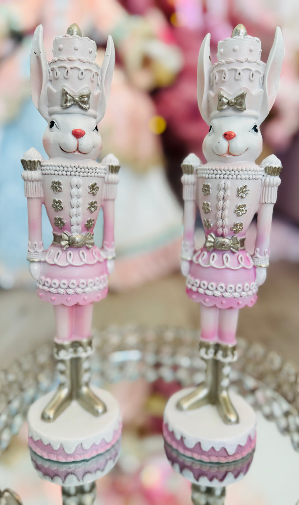 Pink Nutcrackers Bunnies Set