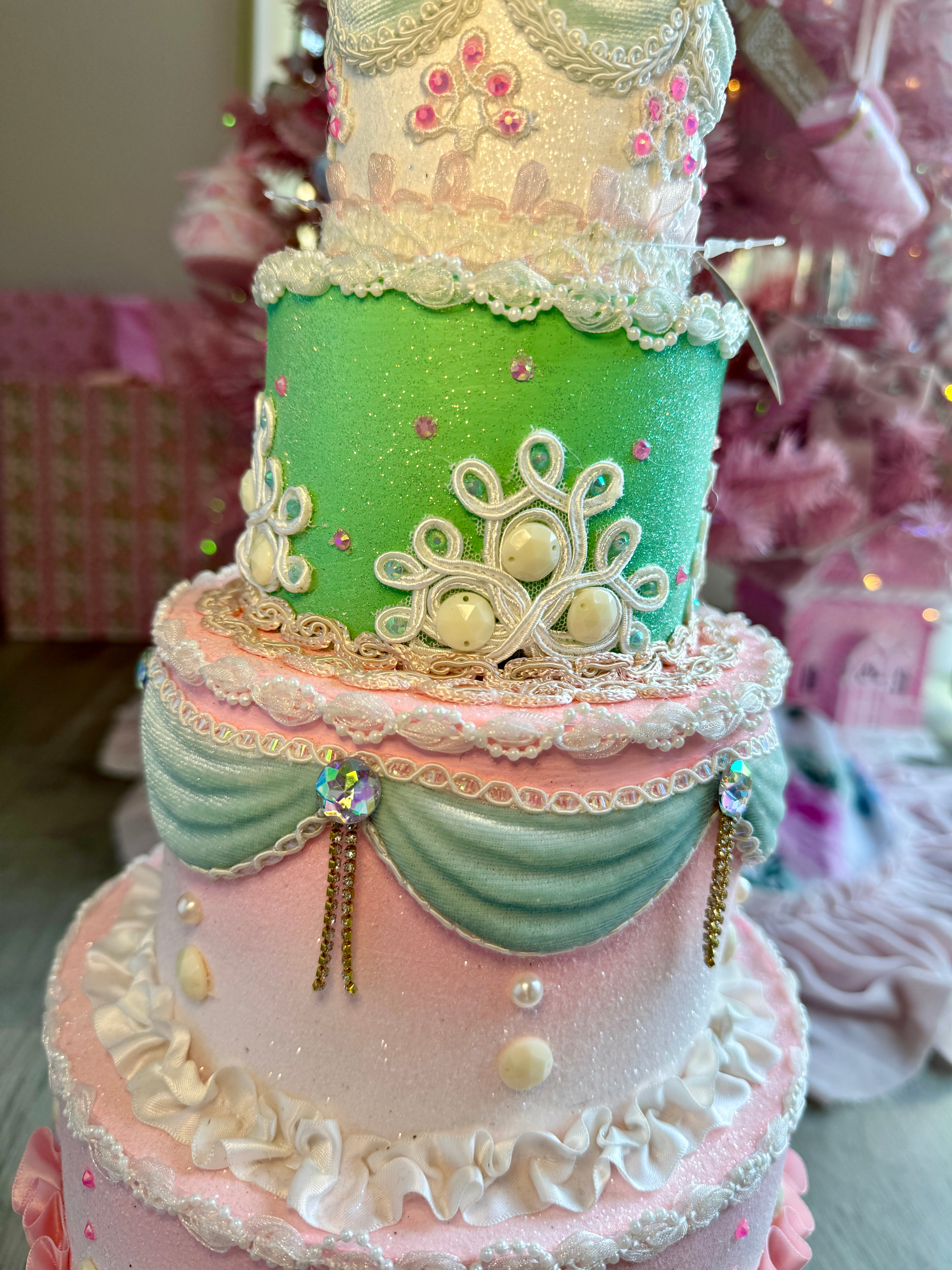 Pastel Tiered Custom Cake