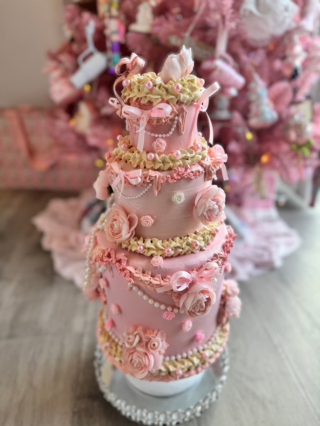 Floral Faux Cake