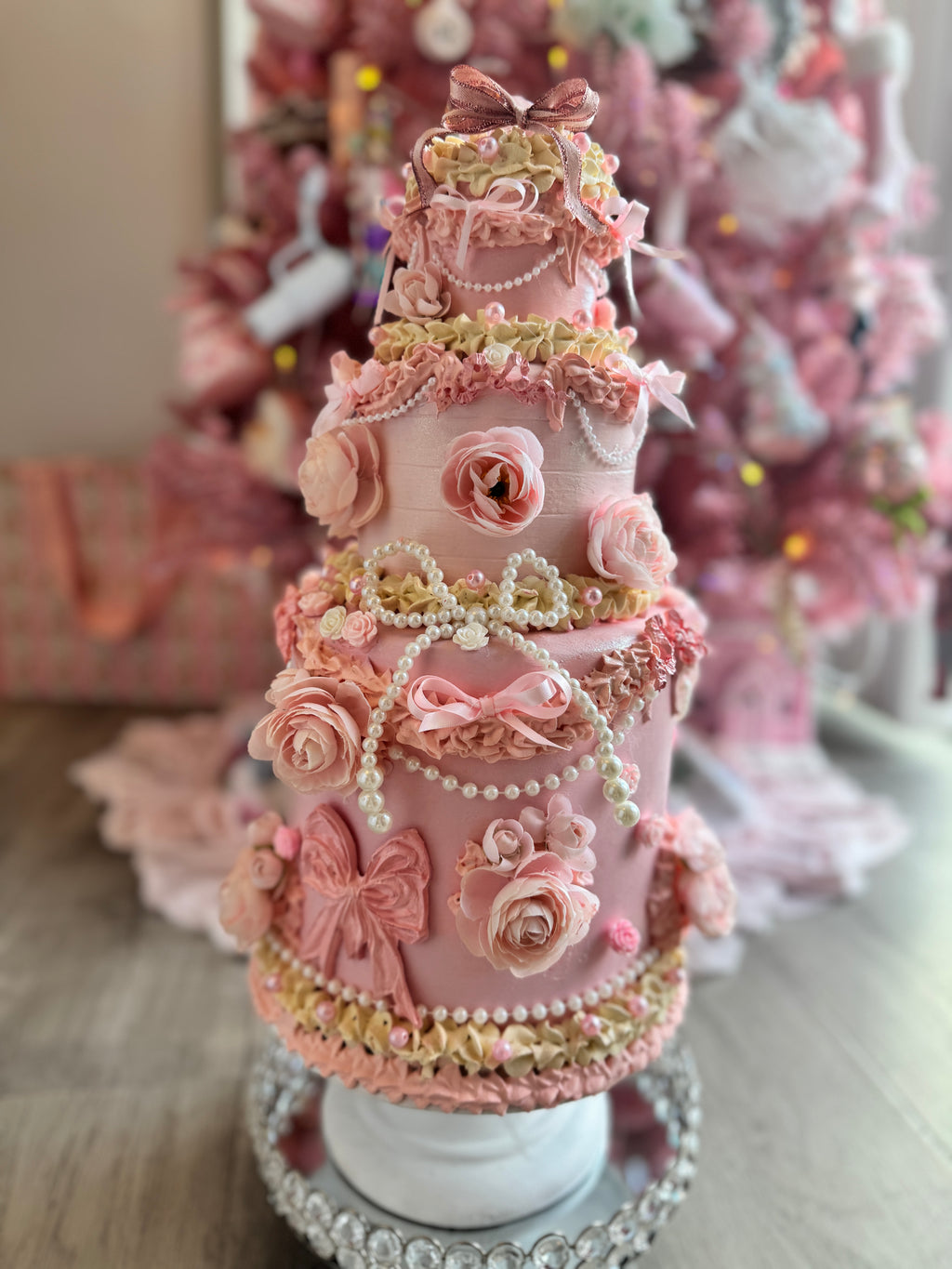 Floral Faux Cake