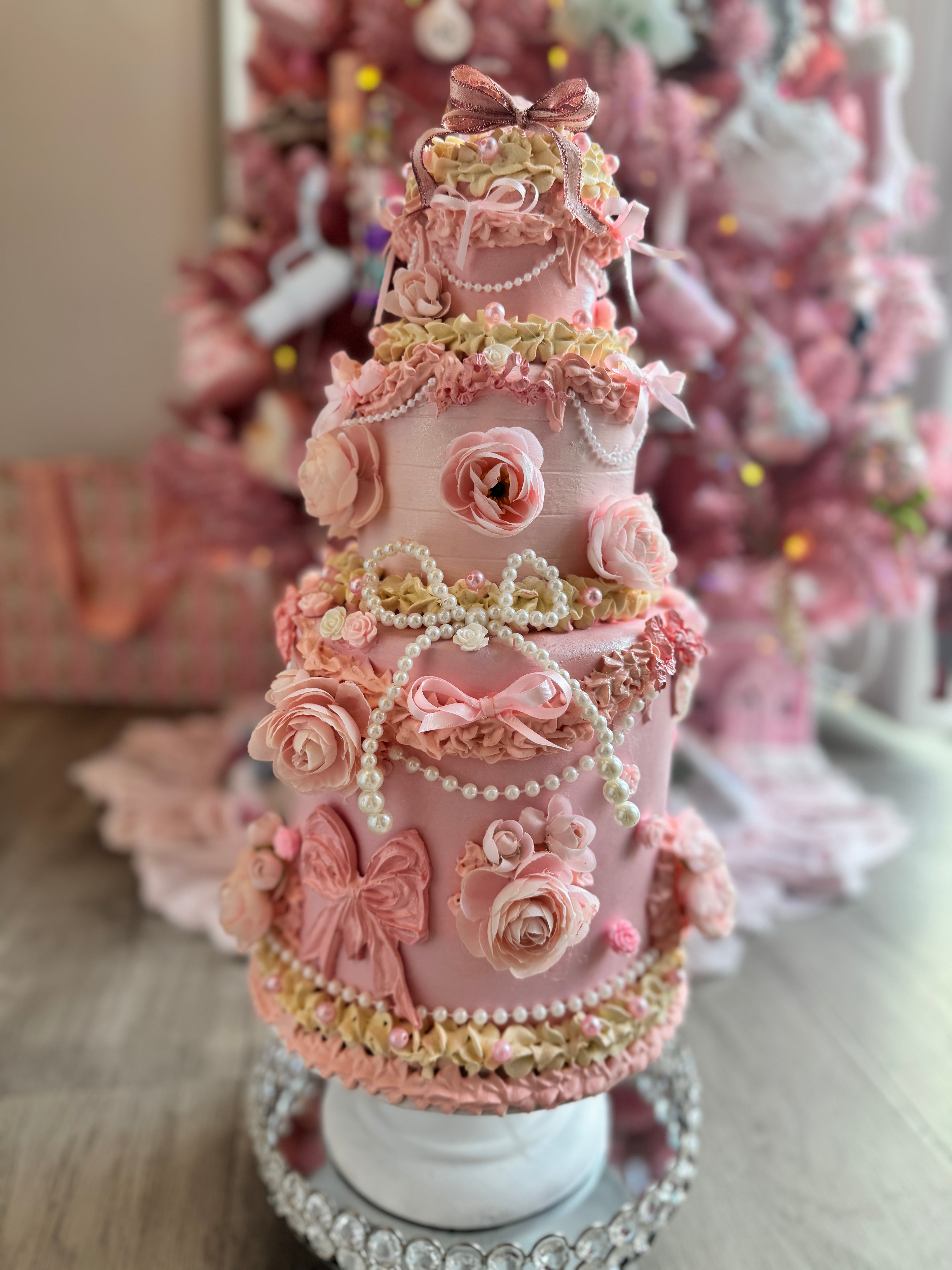 Floral Faux Cake
