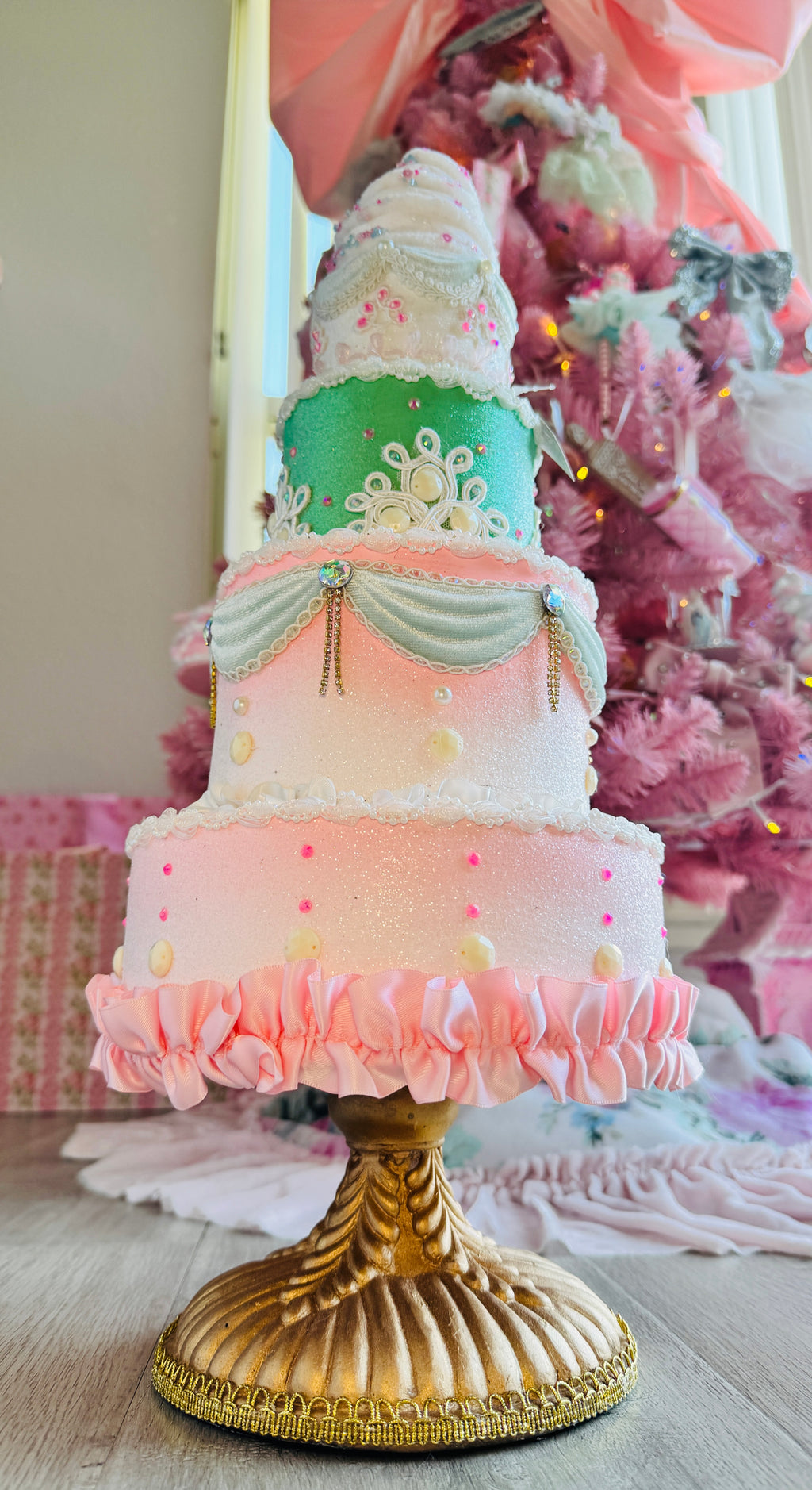 Pastel Tiered Custom Cake