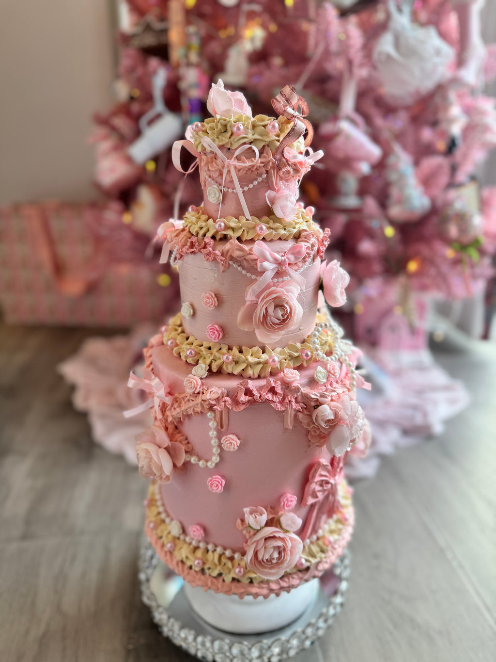 Floral Faux Cake