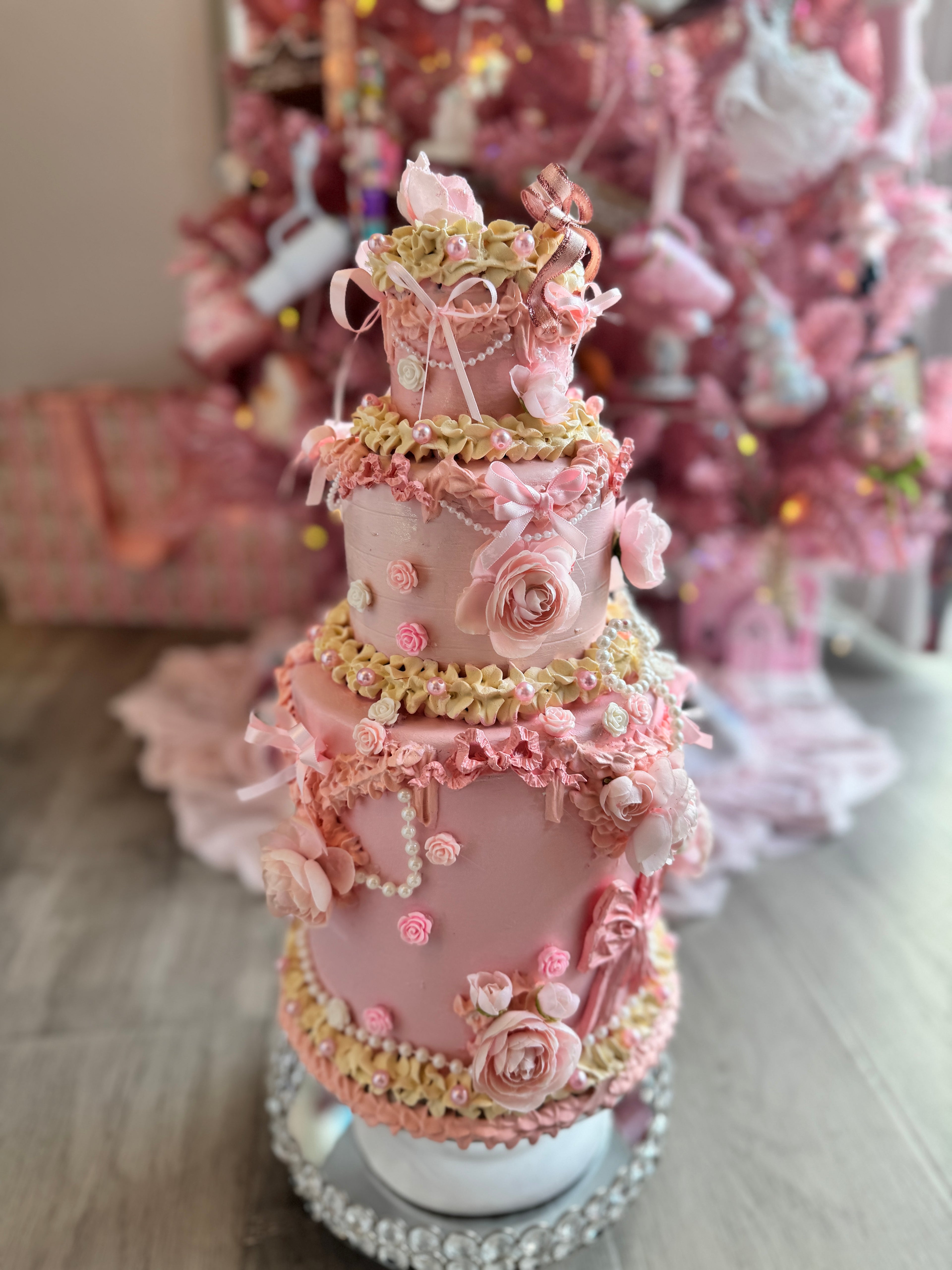 Floral Faux Cake