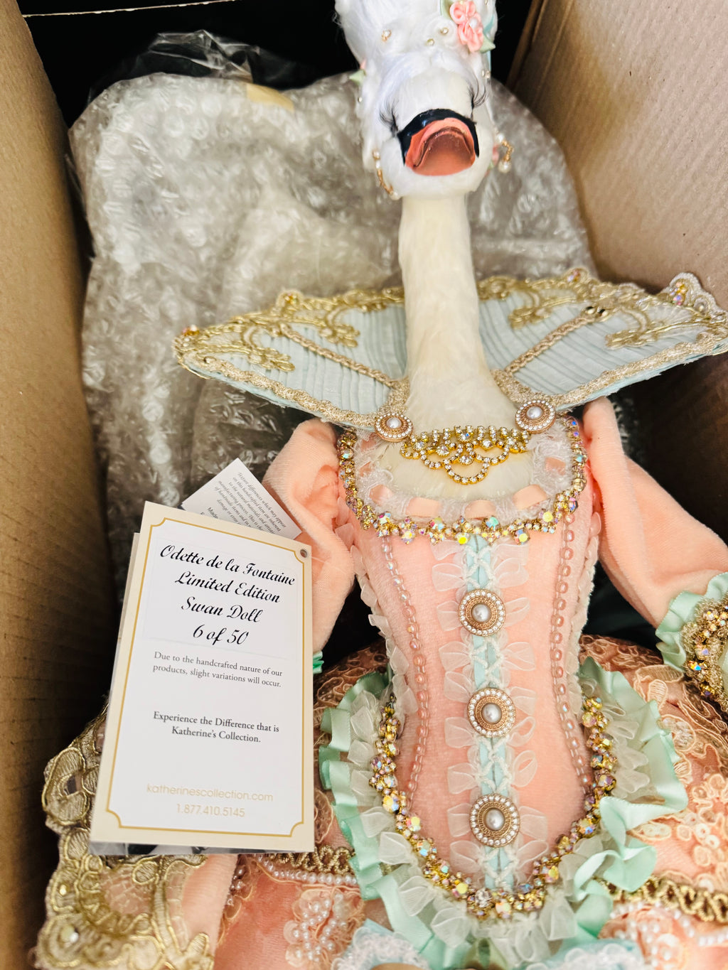 RESERVED LISTING Katherine’s Collection Odette De La Fontaine Limited
Edition Swan Doll