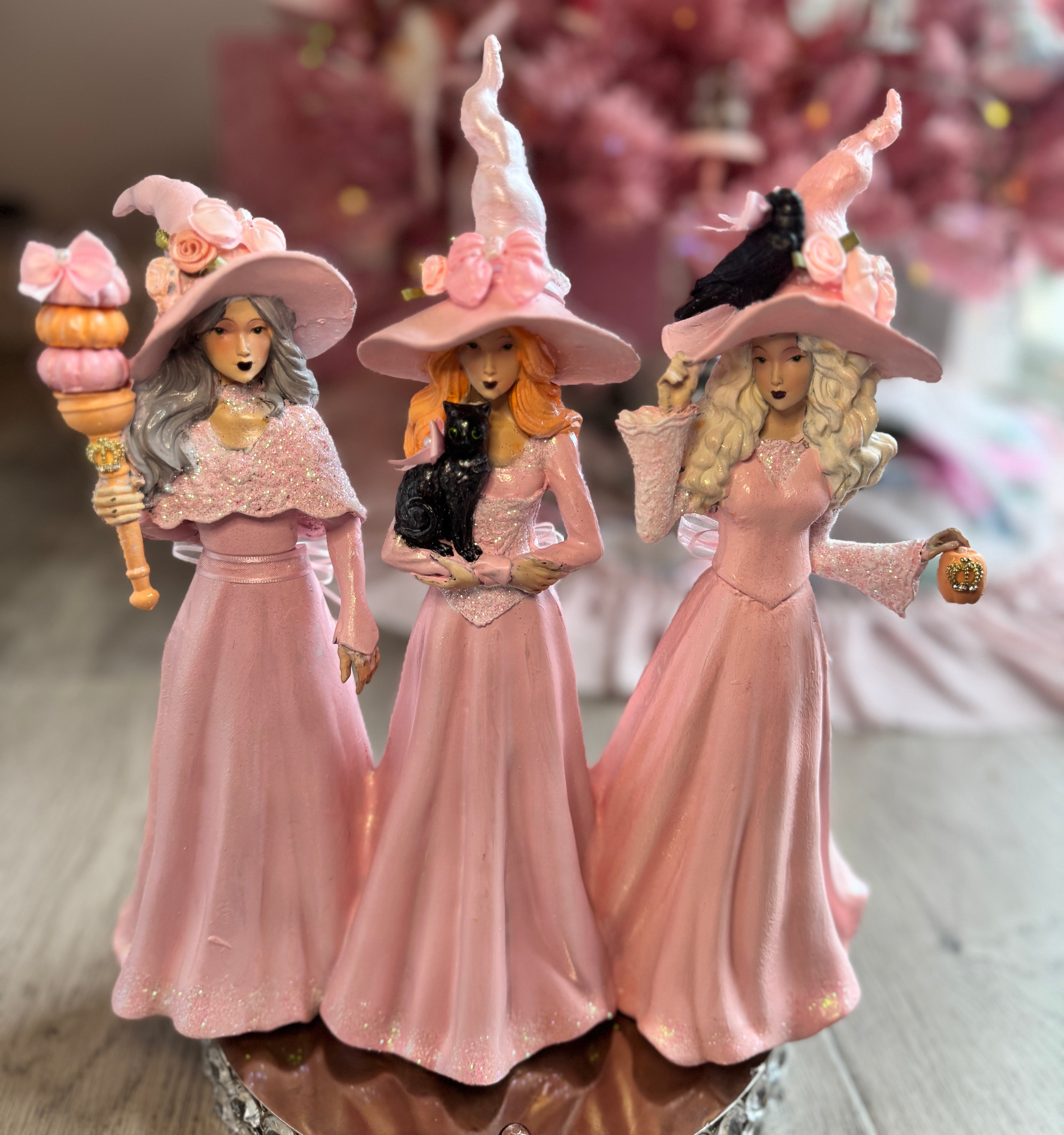 Pink Custom witches trio