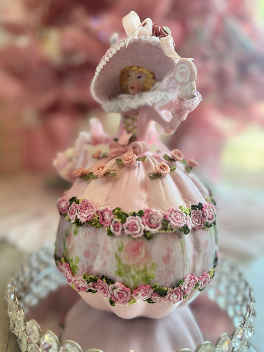 Pink Halloween witch with puffy dress- LISTING IS RESERVED
