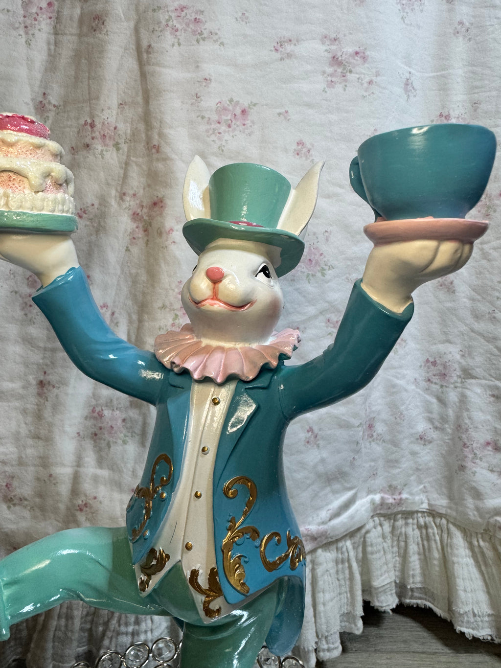 Easter Bunny balancing cakes