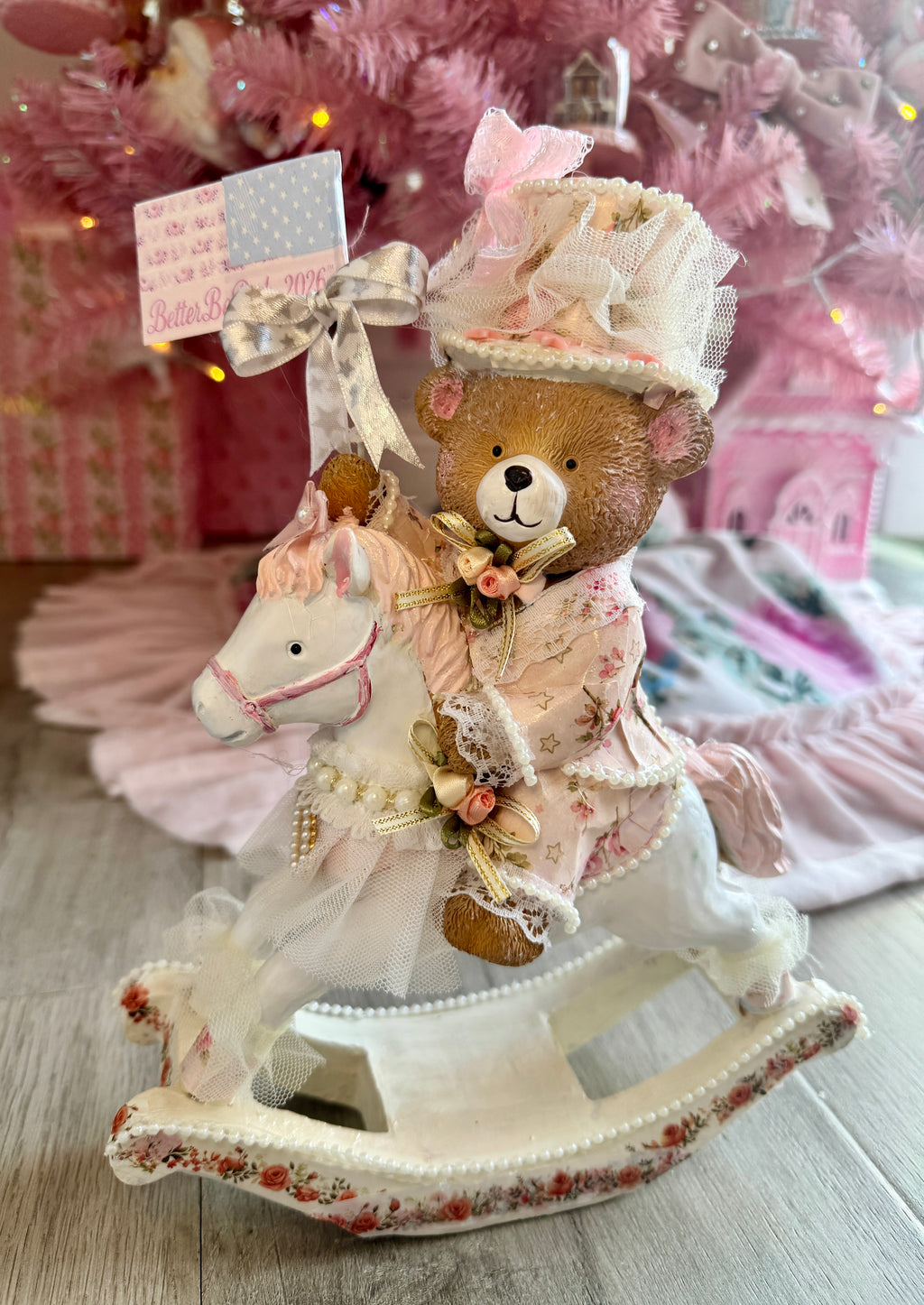 Patriotic Bear on Horse