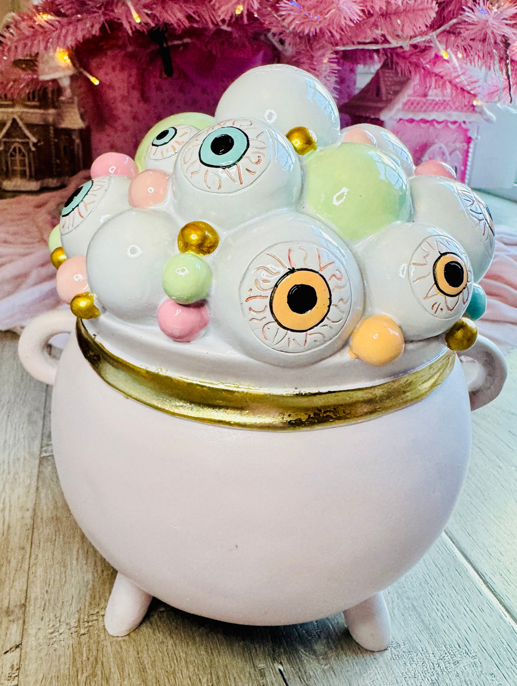 Pink Halloween Cauldron