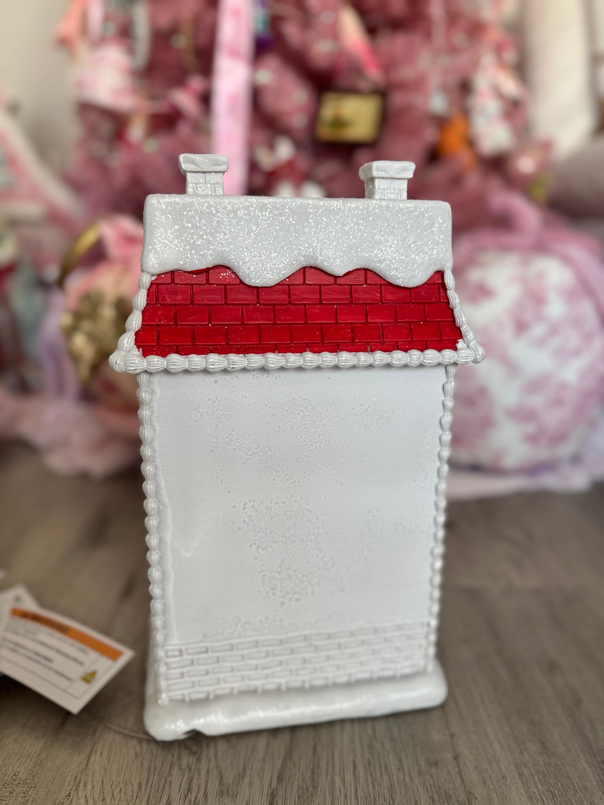White LED Gingerbread Victorian House