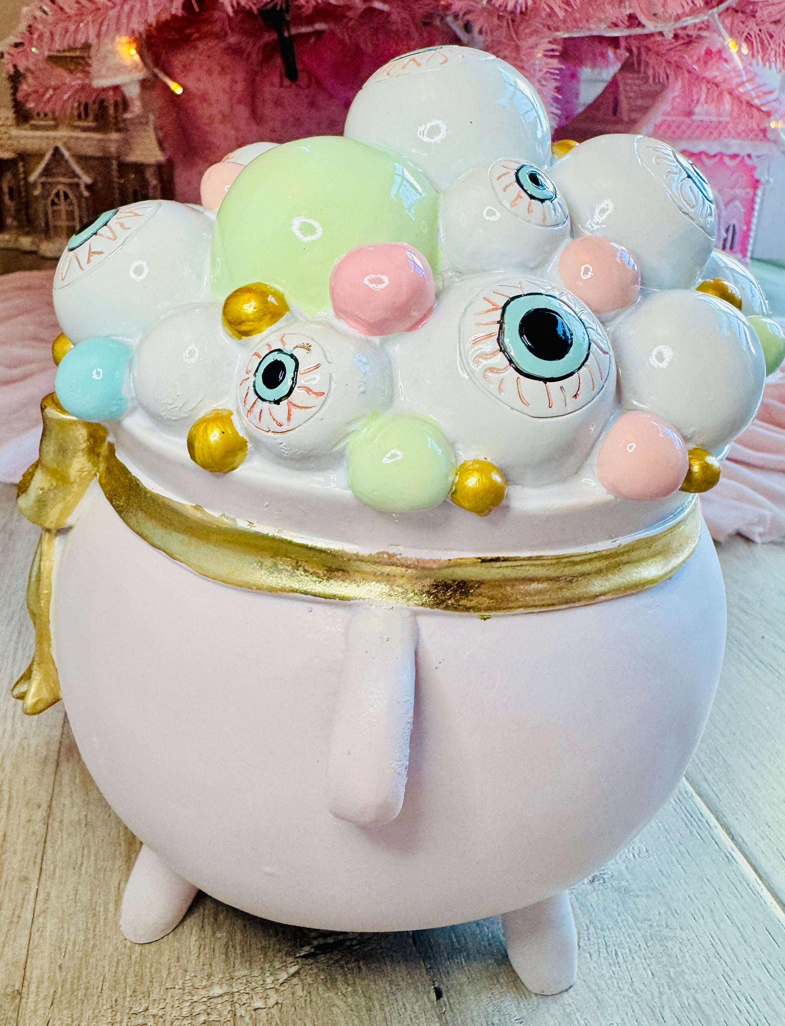 Pink Halloween Cauldron