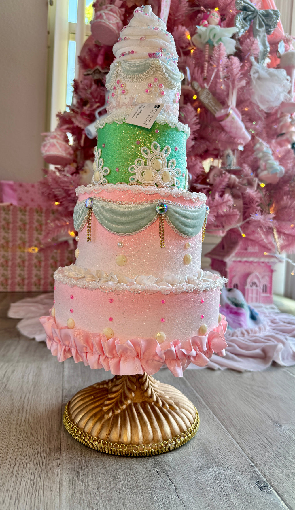 Pastel Tiered Custom Cake