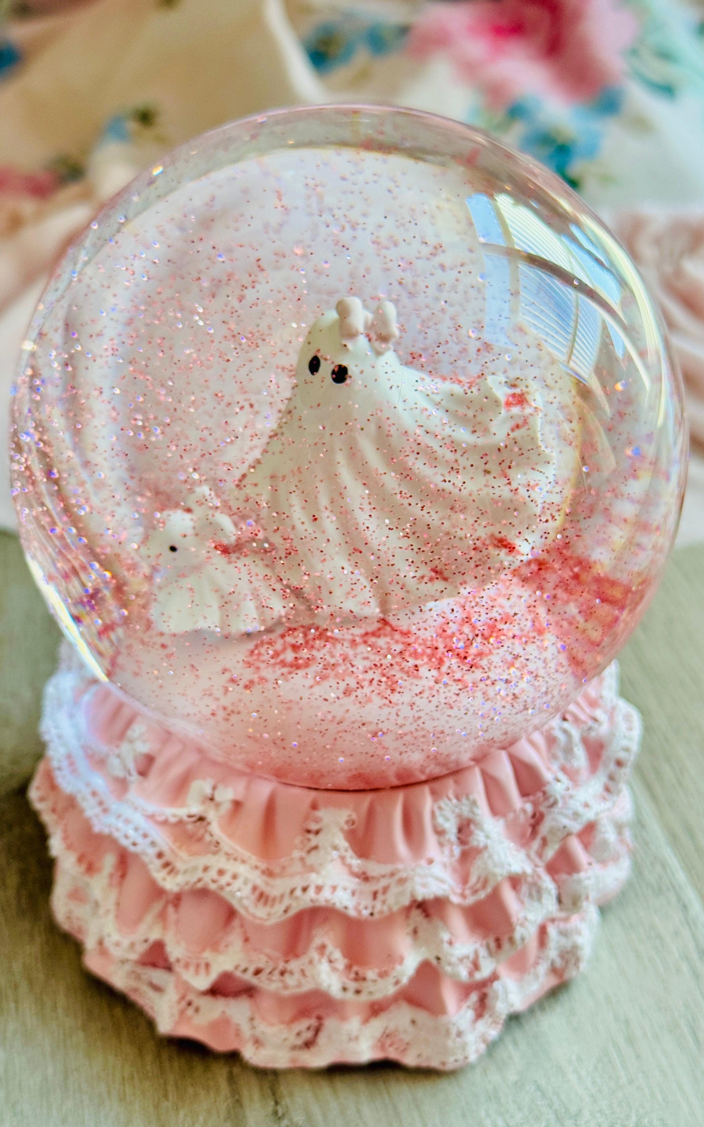 Pink Halloween Snow-globe