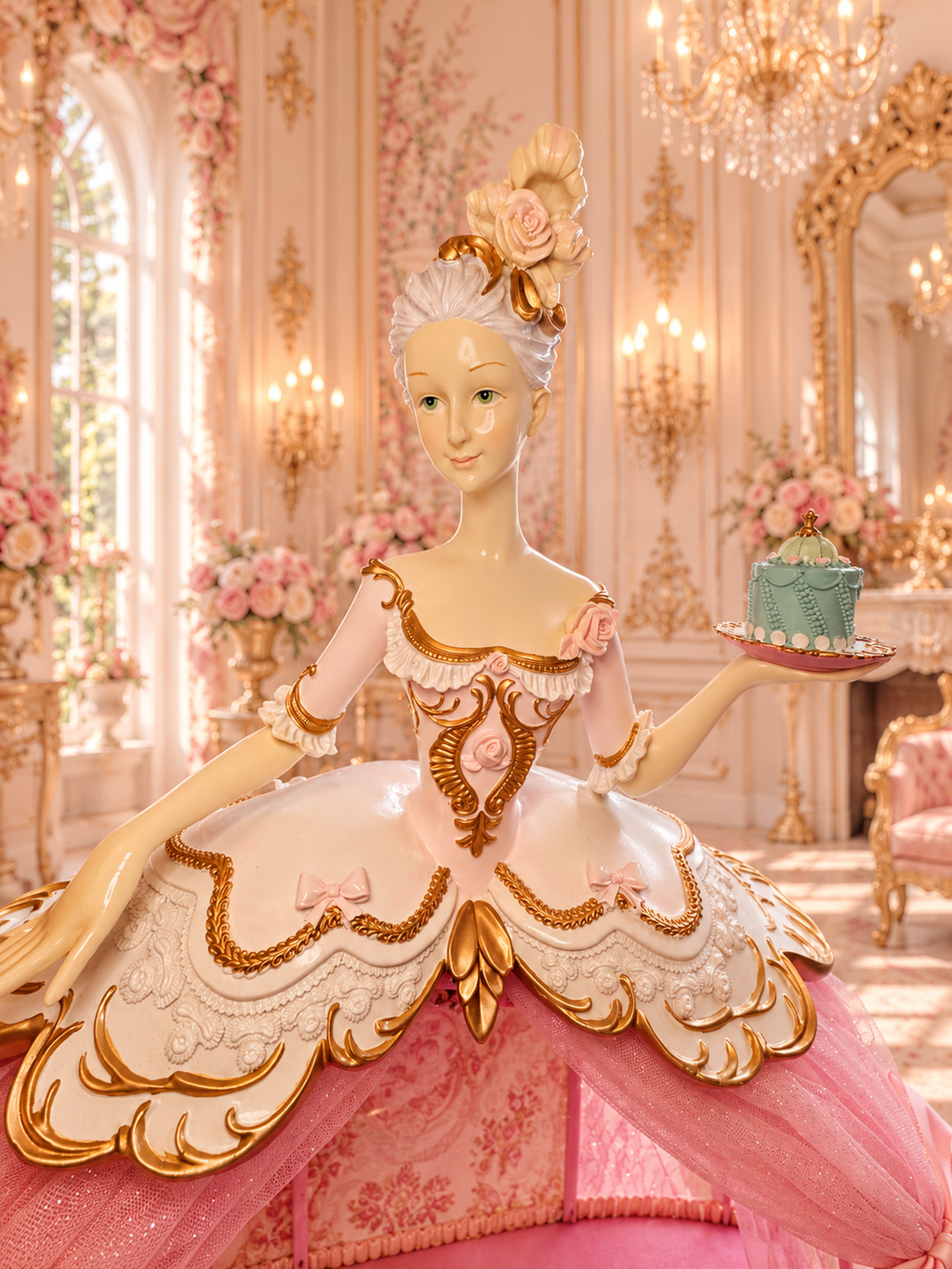 Marie Antoniette Cupcake Display Figurine 36”