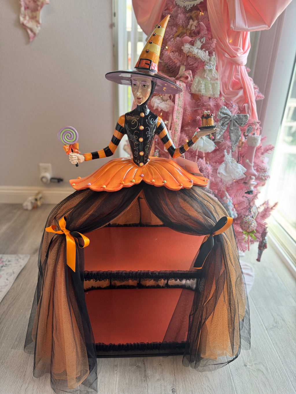 Halloween 37” Witch Cake Display