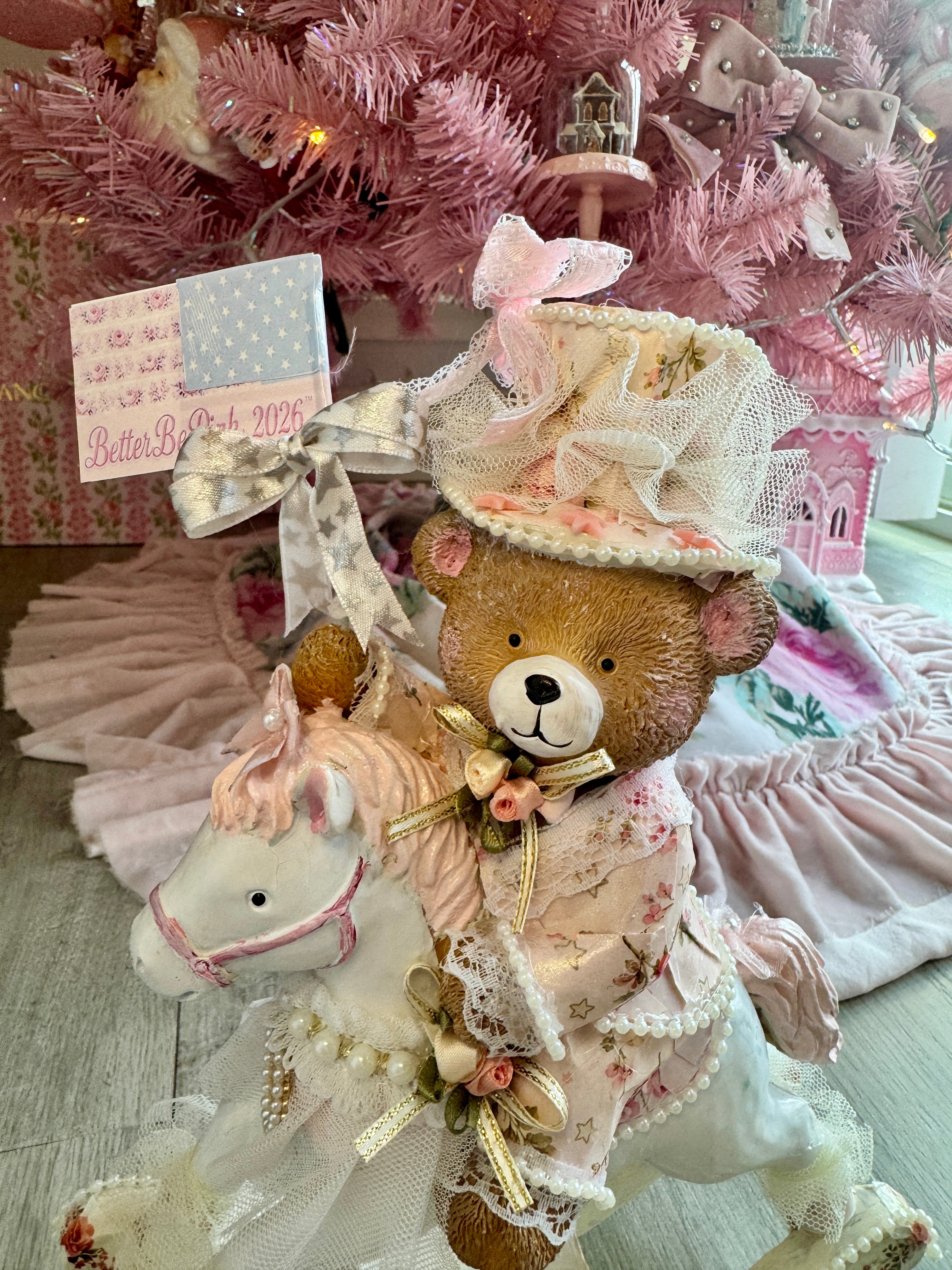 Patriotic Bear on Horse