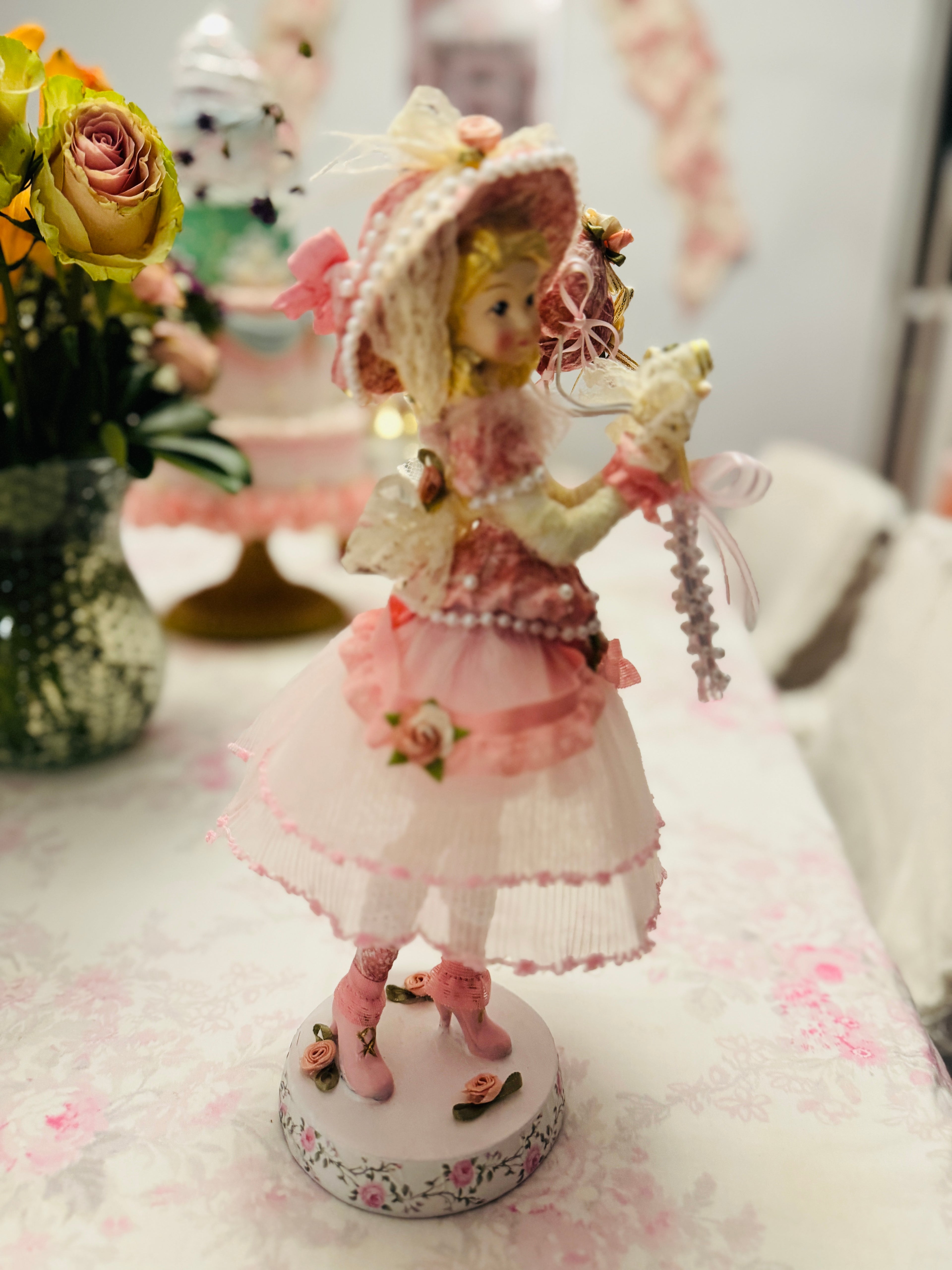 Pink Bespoke Resin Doll
