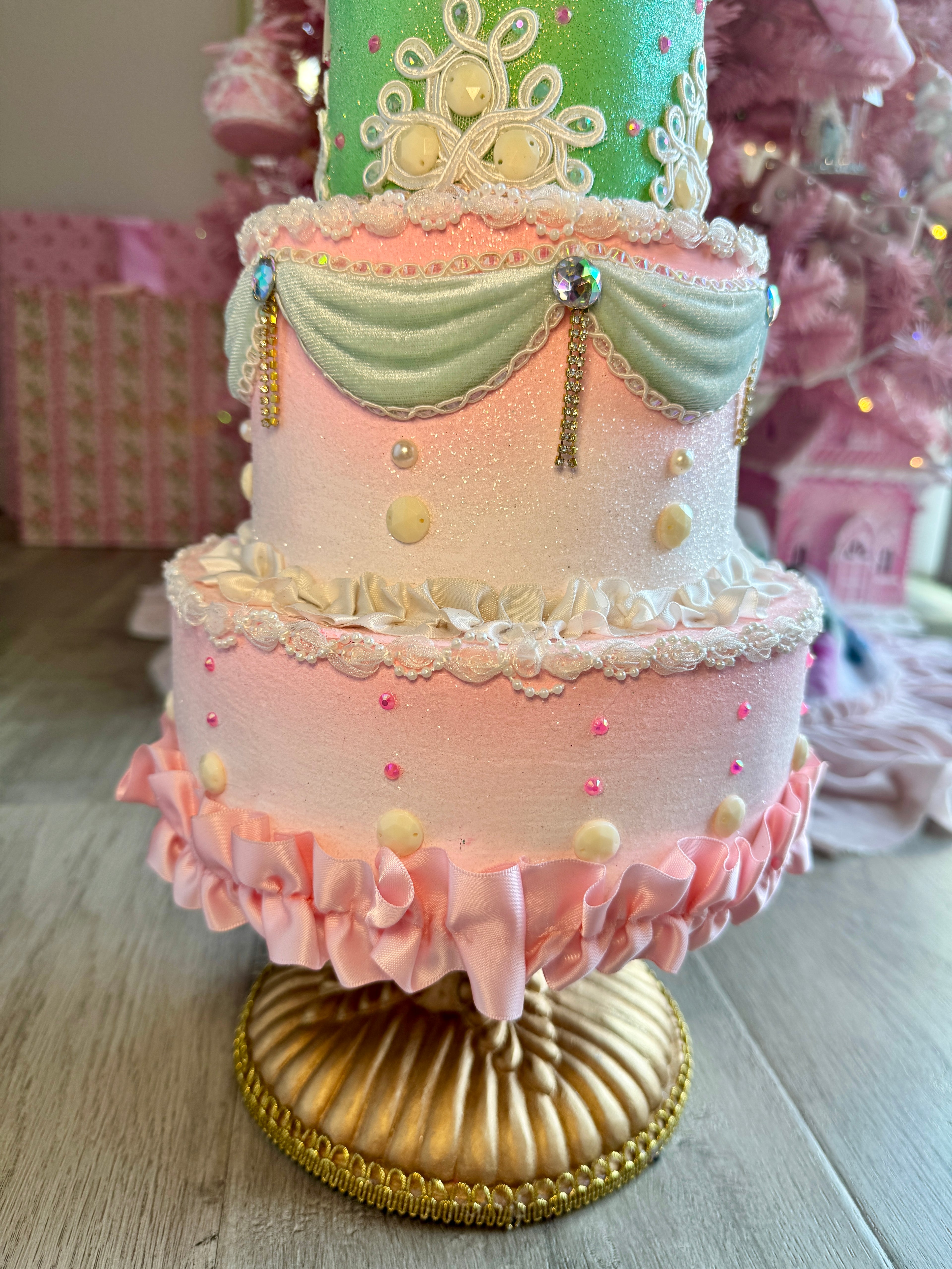 Pastel Tiered Custom Cake