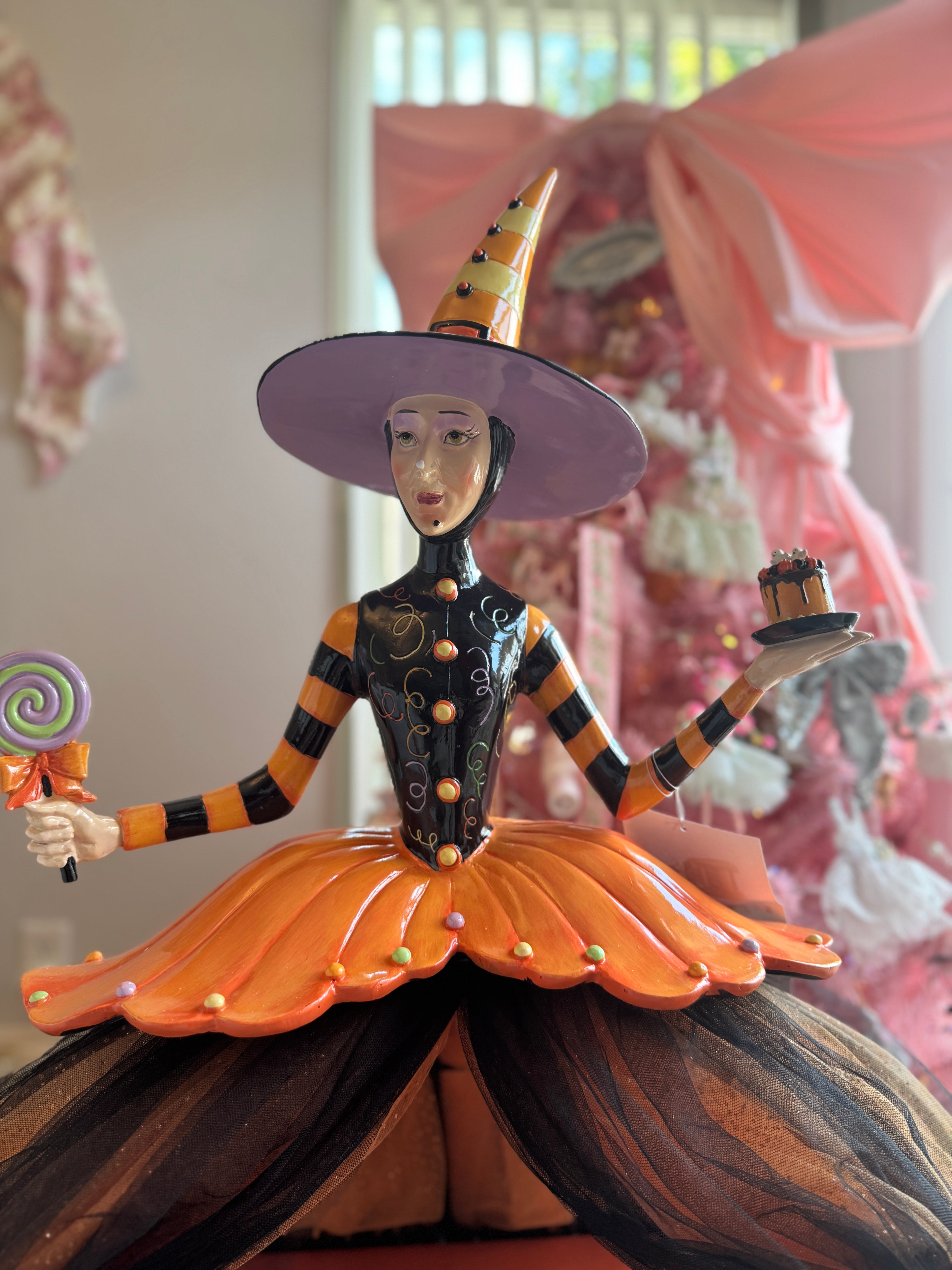 Halloween 37” Witch Cake Display