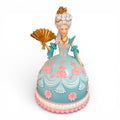 18in Marie Cake Figure Lady w/Fan