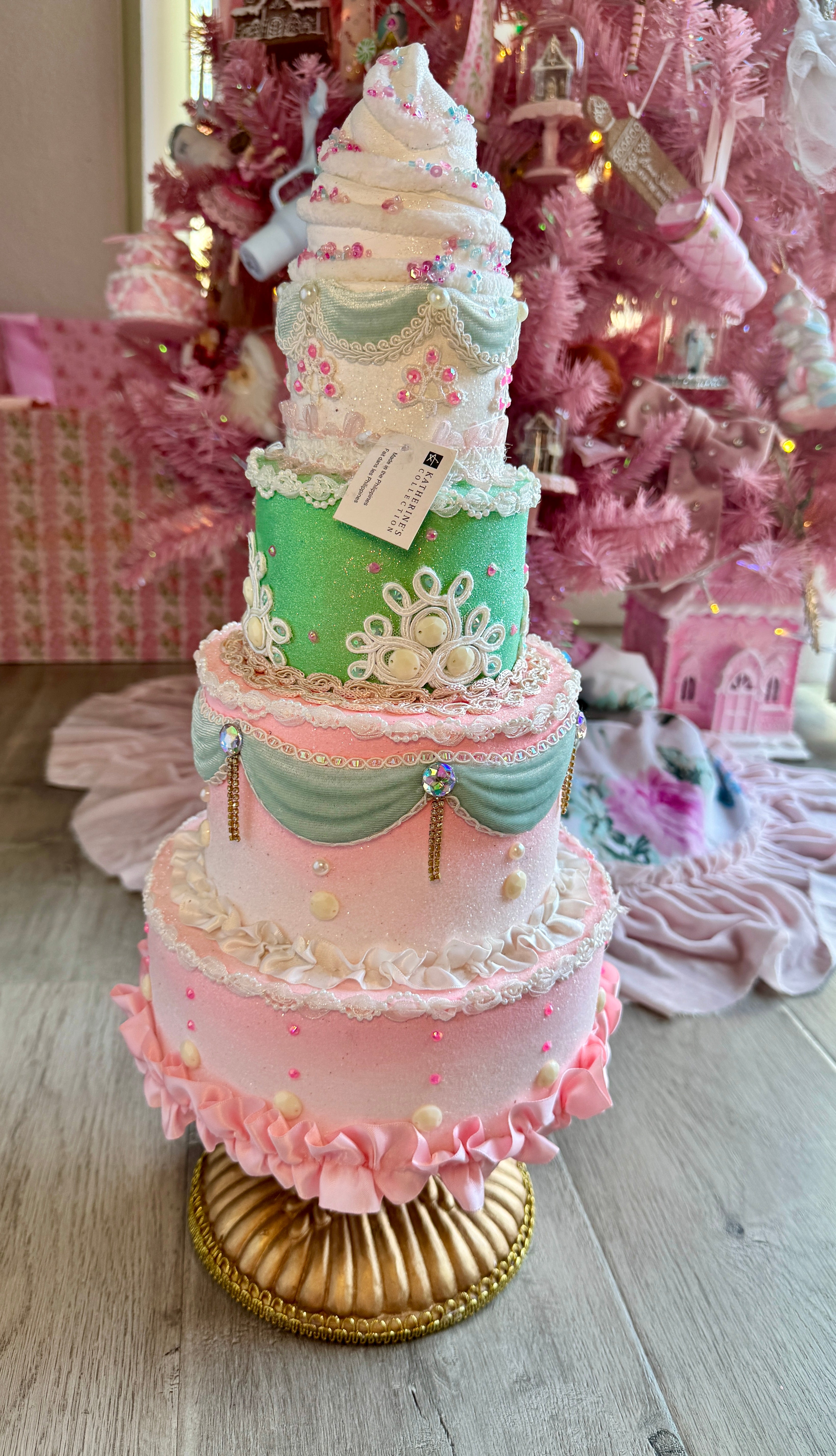Pastel Tiered Custom Cake