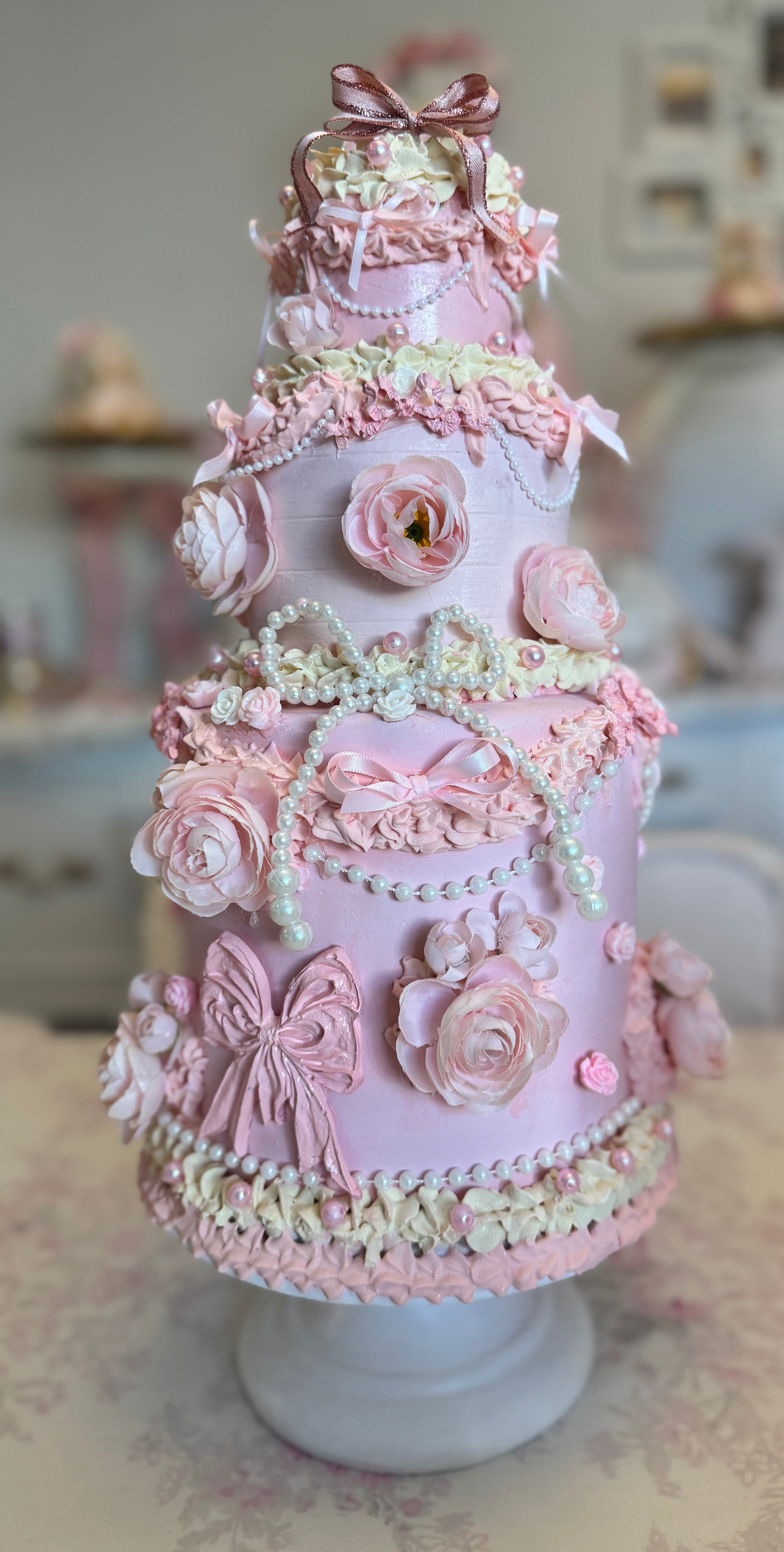 Floral Faux Cake
