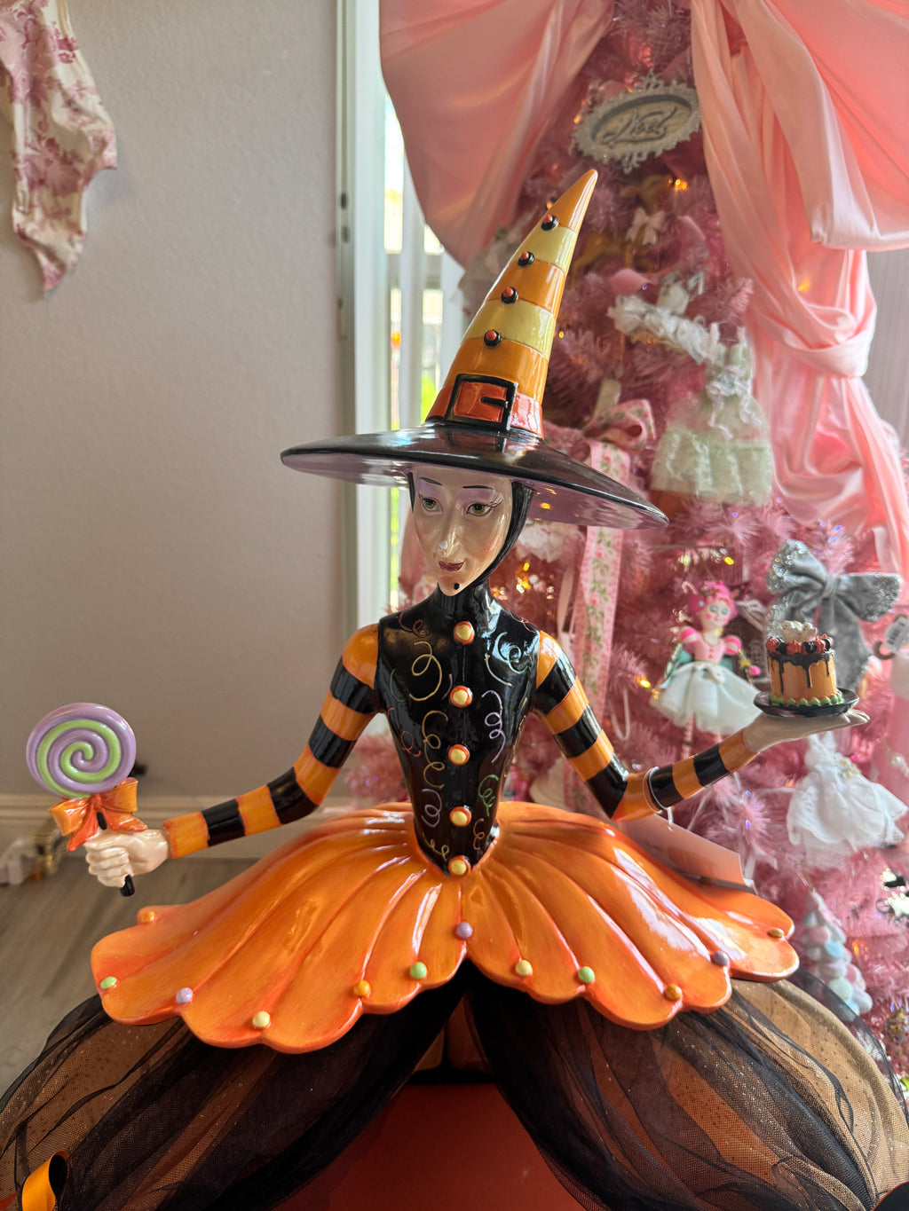 Halloween 37” Witch Cake Display