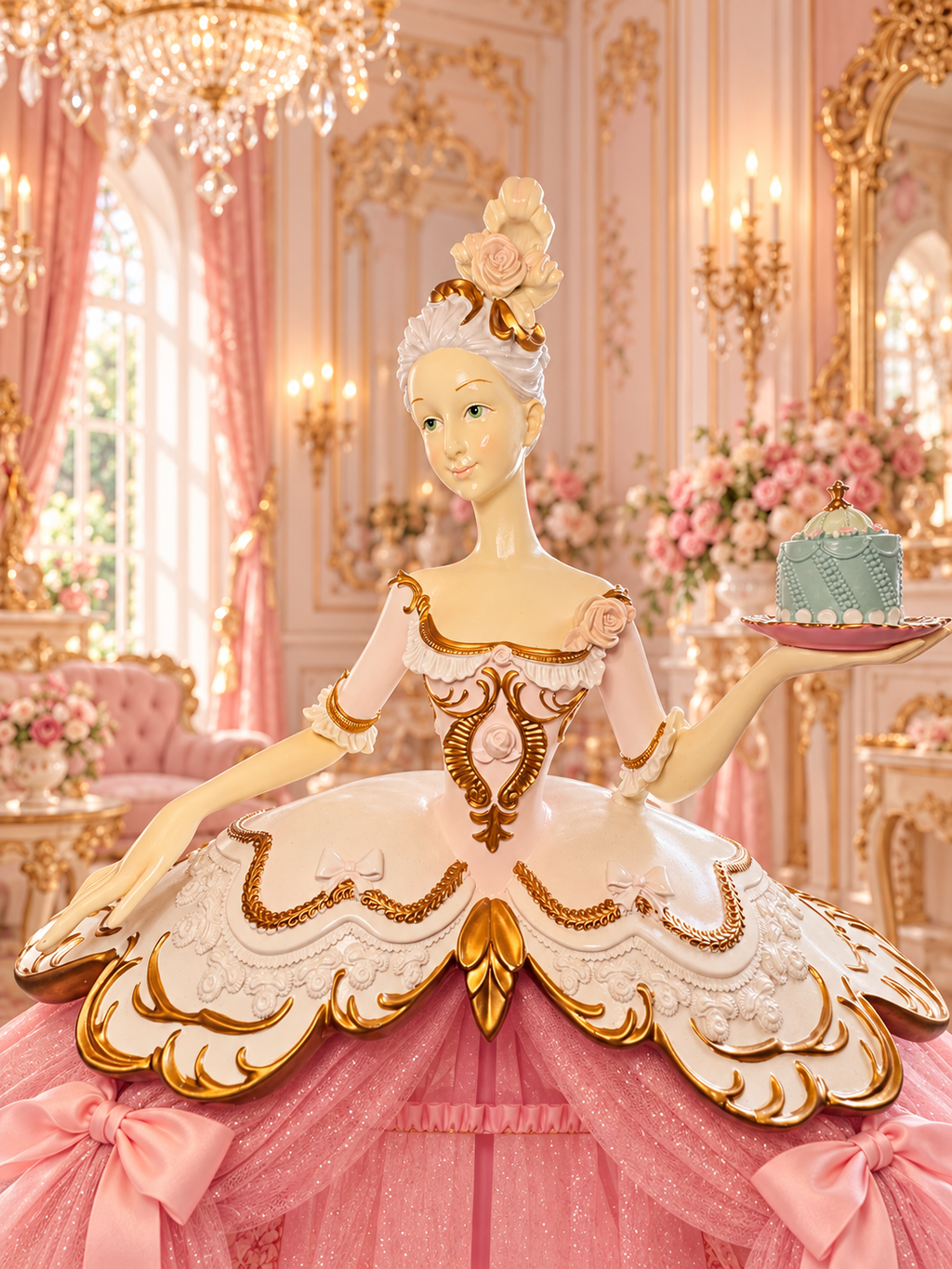 Marie Antoniette Cupcake Display Figurine 36”