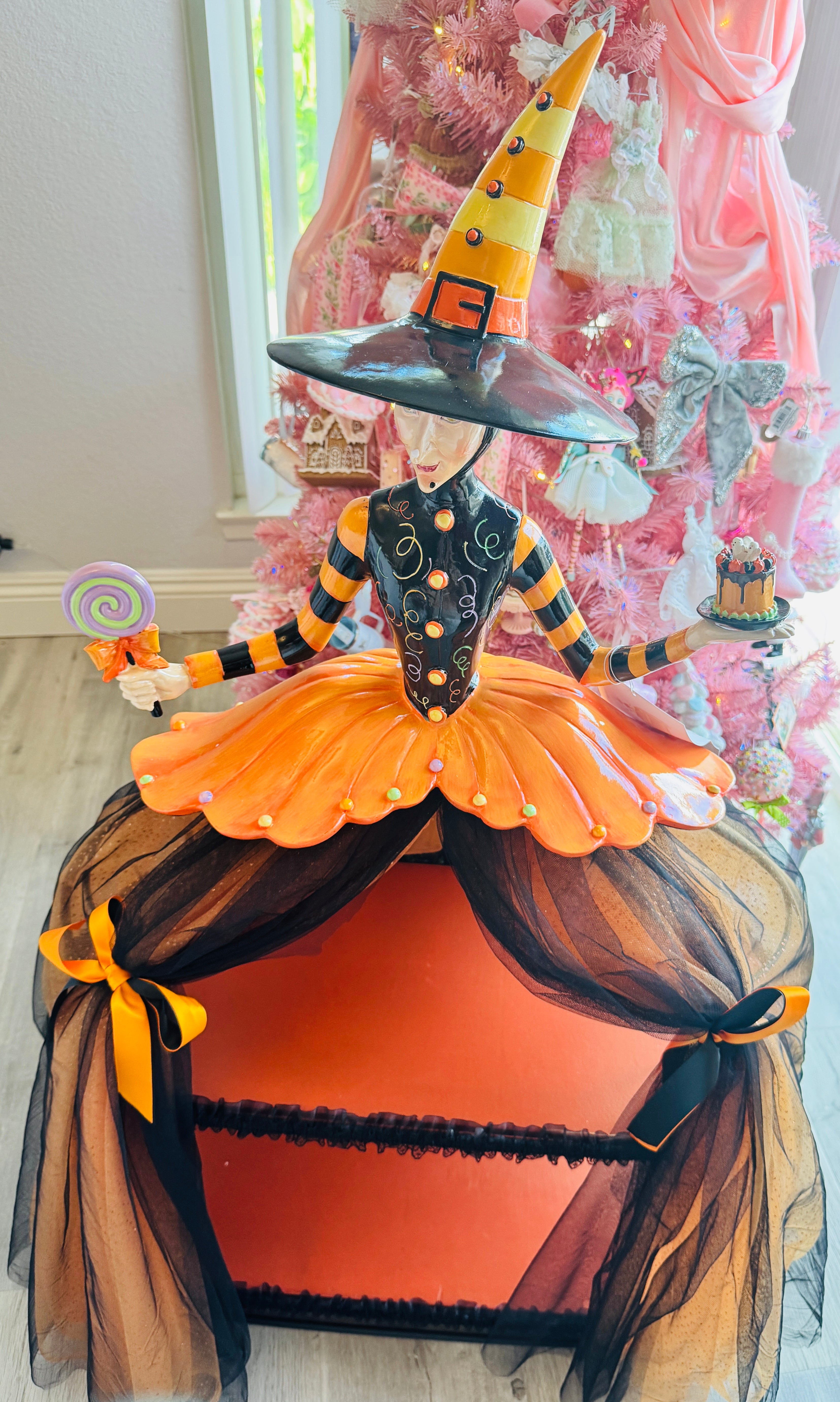 Halloween 37” Witch Cake Display