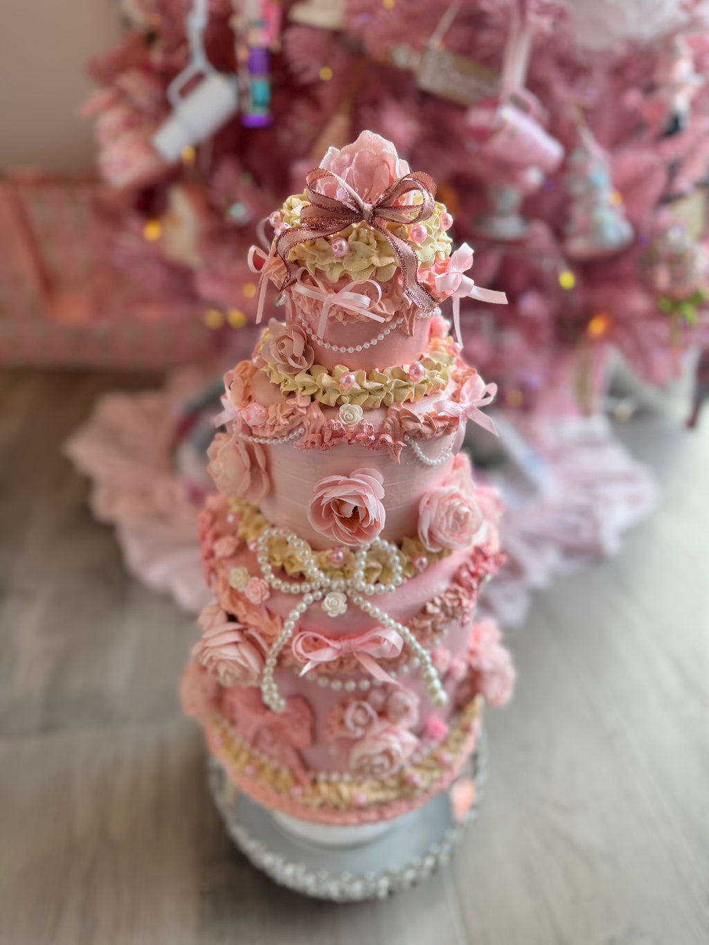 Floral Faux Cake