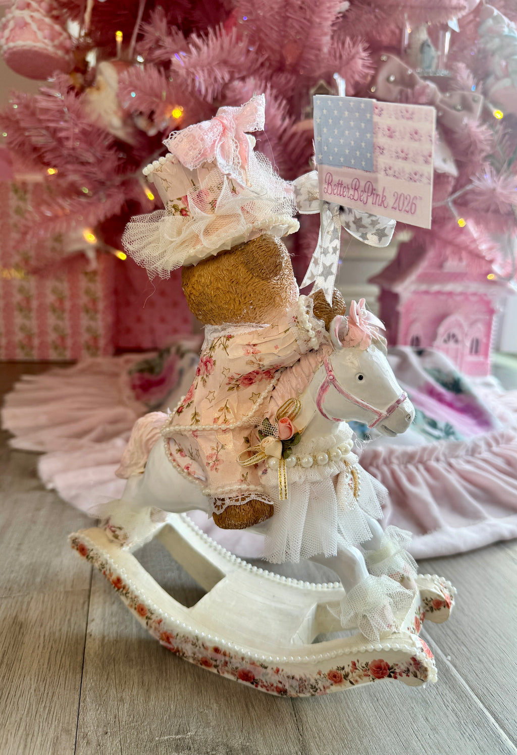 Patriotic Bear on Horse