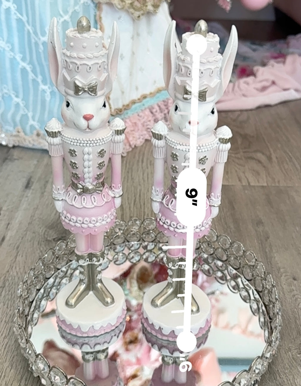 Pink Nutcrackers Bunnies Set