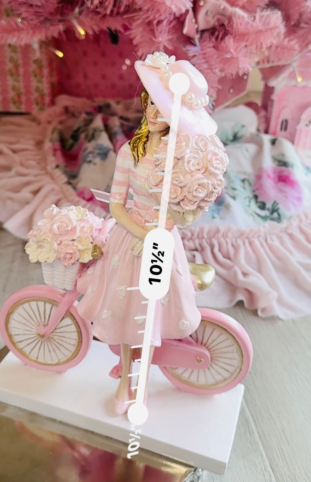 Girl with  Hat On Bicycle