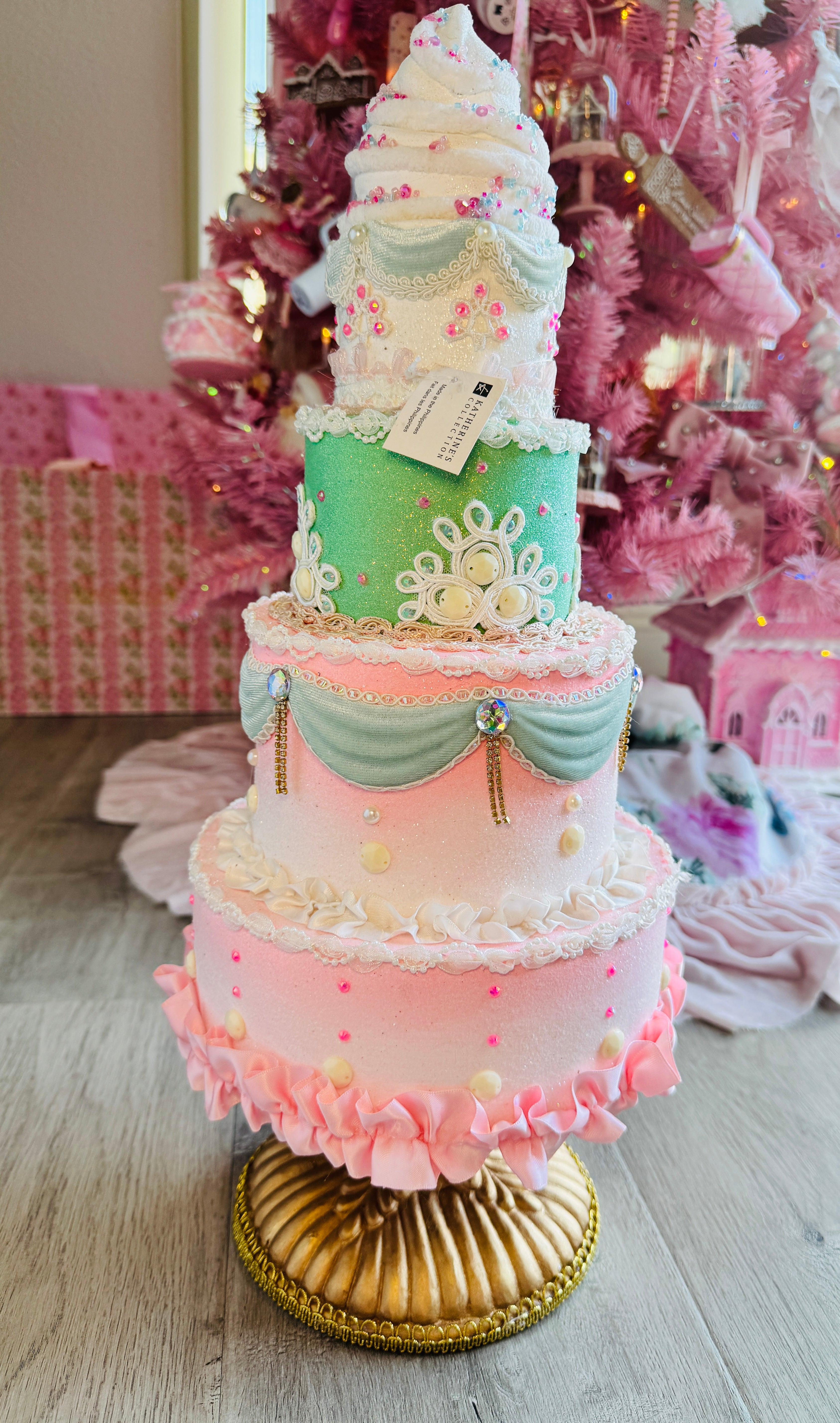 Pastel Tiered Custom Cake