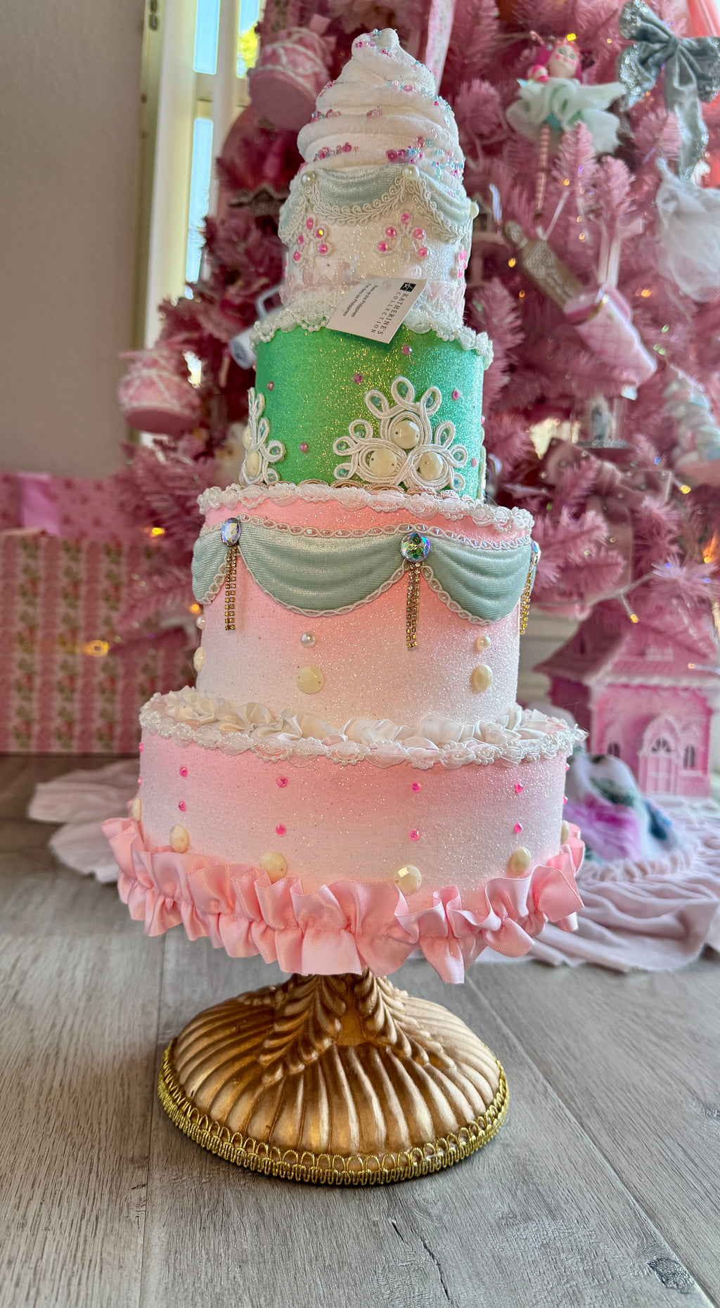 Pastel Tiered Custom Cake