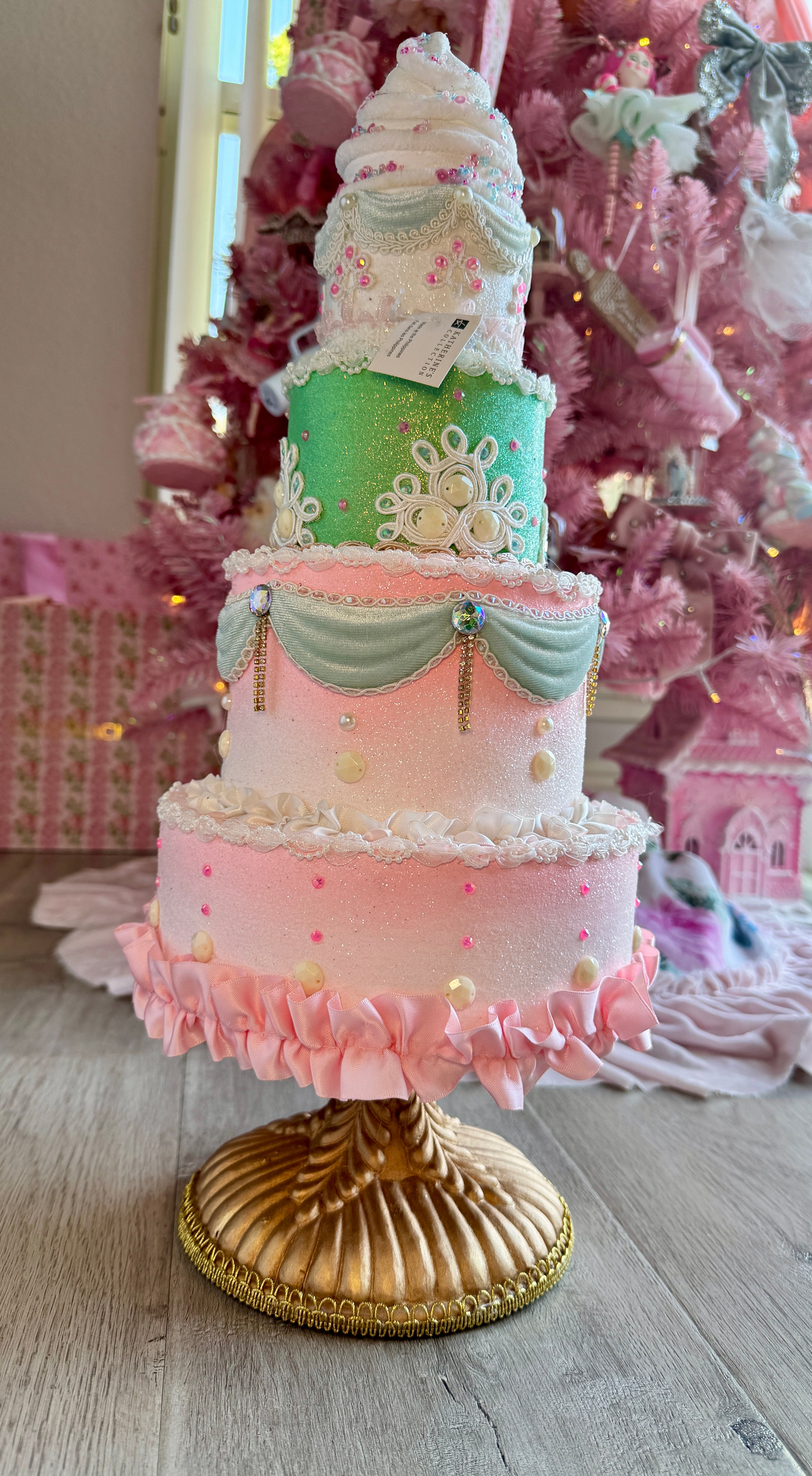 Pastel Tiered Custom Cake