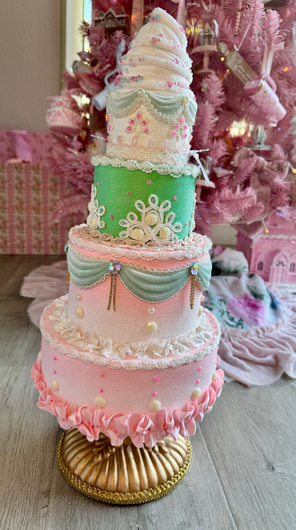 Pastel Tiered Custom Cake