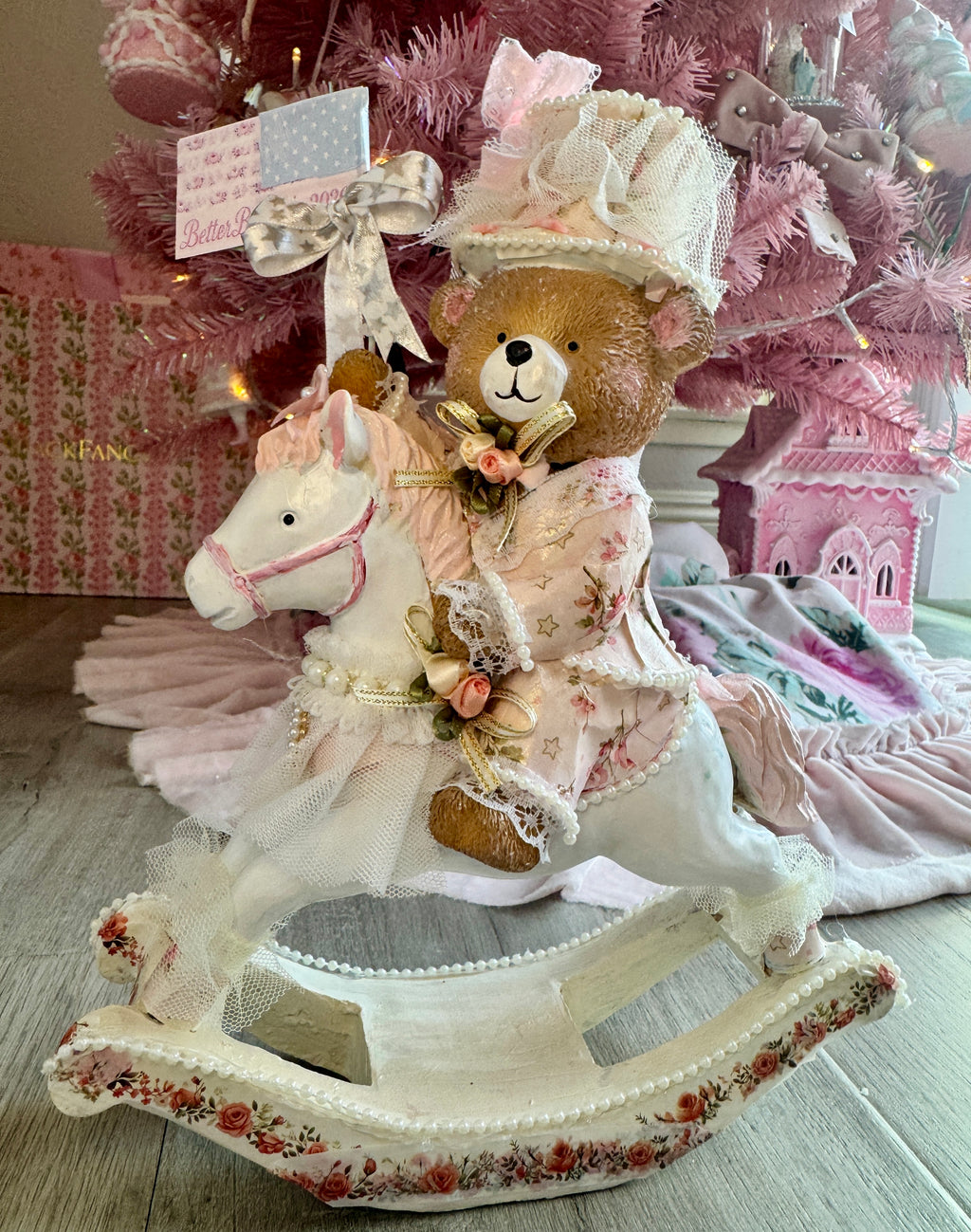 Patriotic Bear on Horse