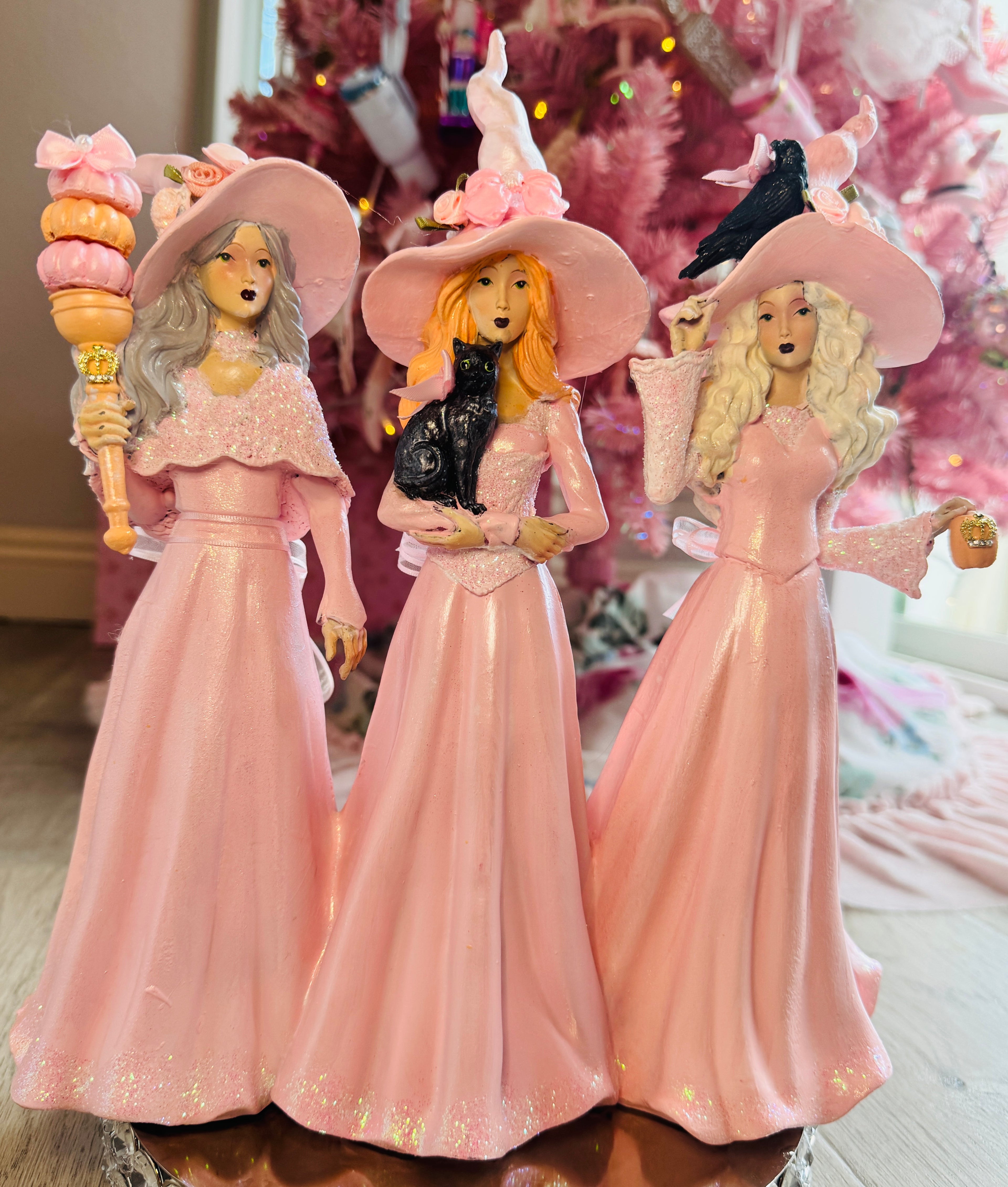 Pink Custom witches trio