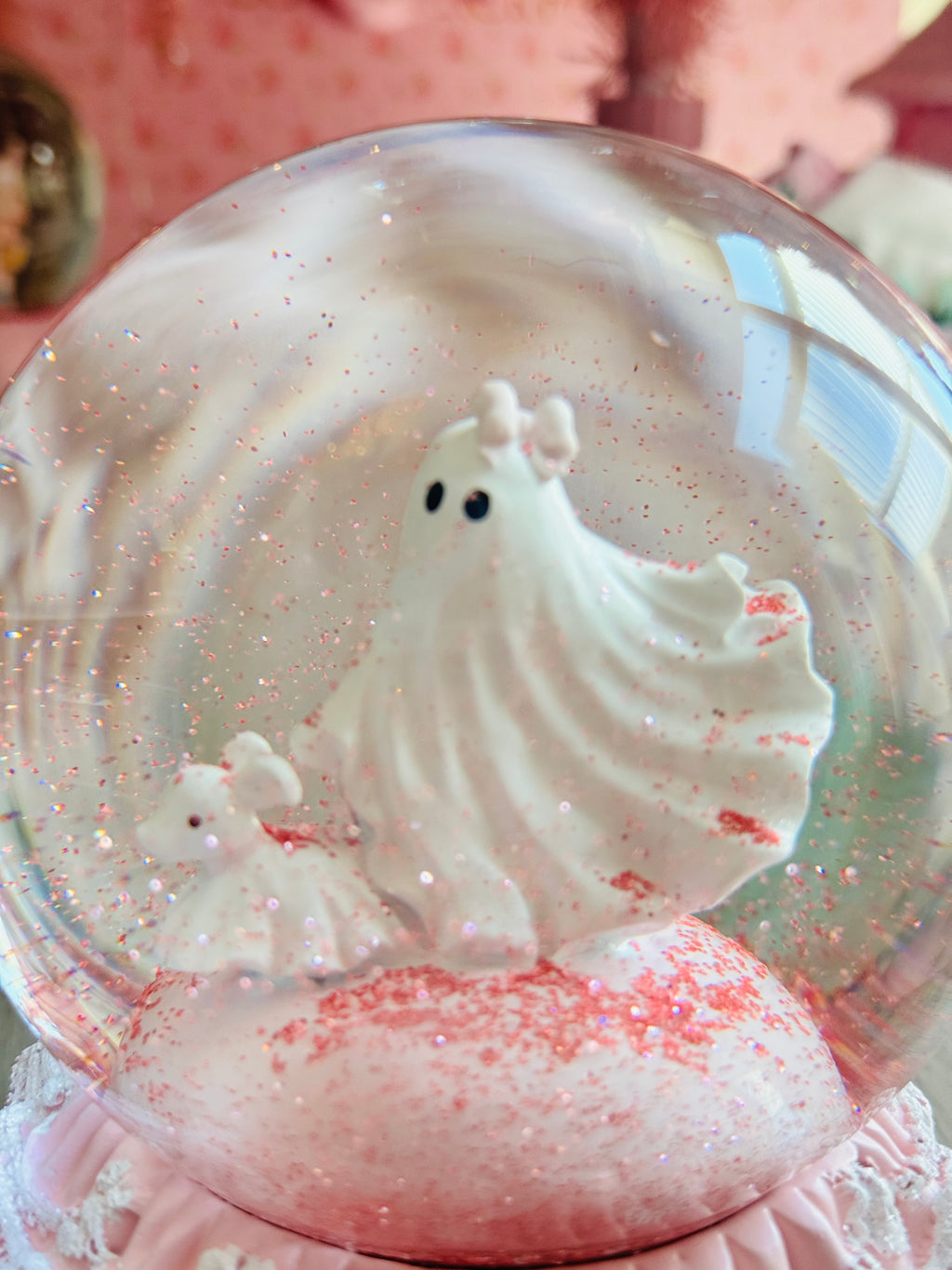 Pink Halloween Snow-globe