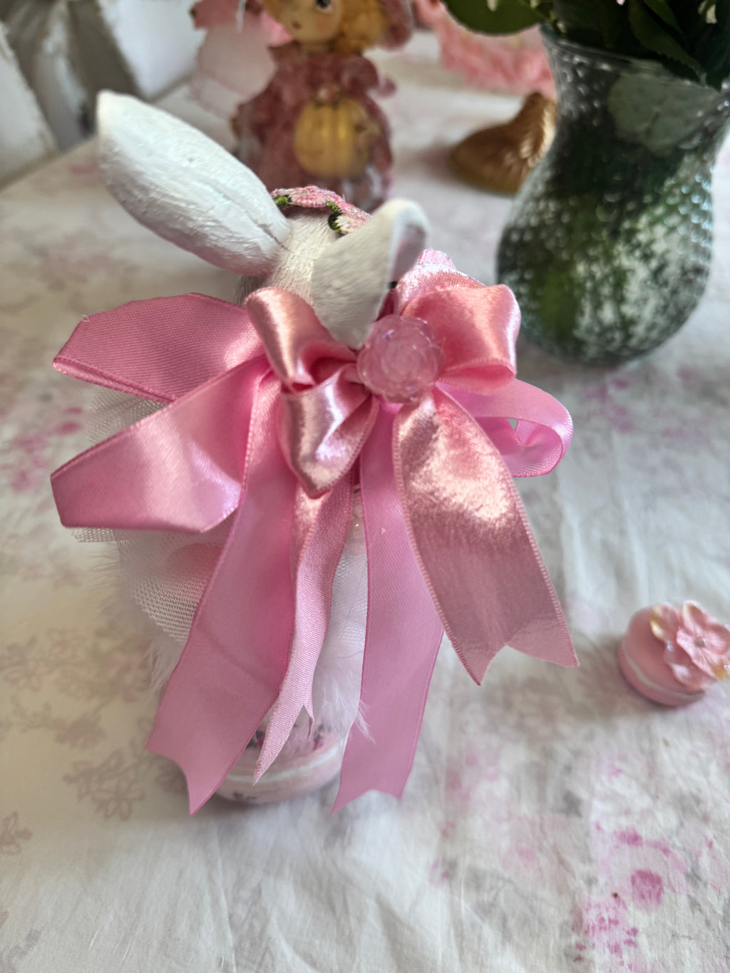 Tea Time Bunny on Macaroon