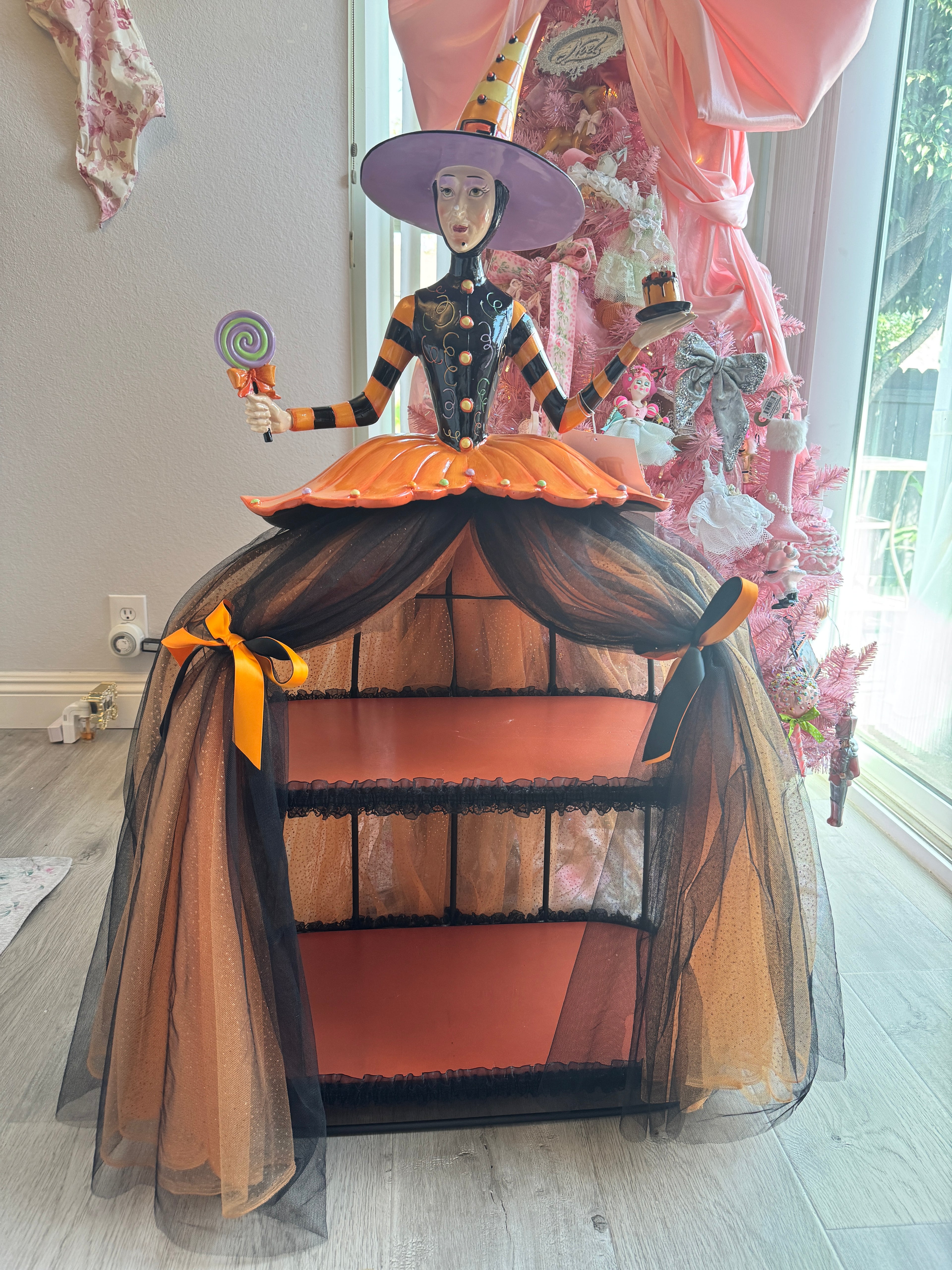 Halloween 37” Witch Cake Display