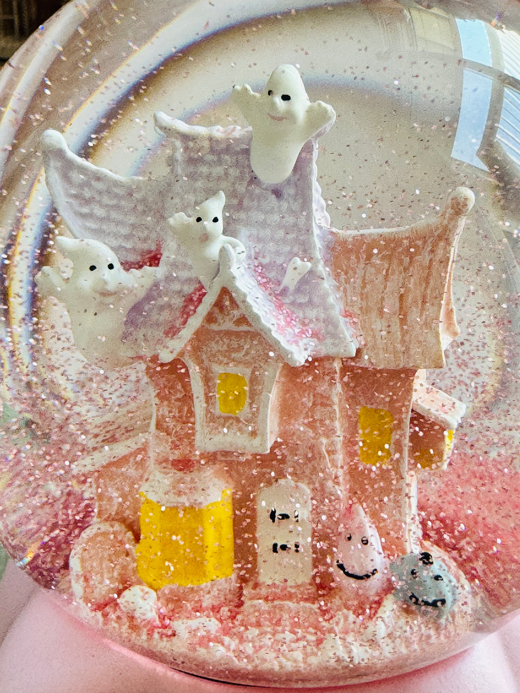 Pink Halloween Waterglobe